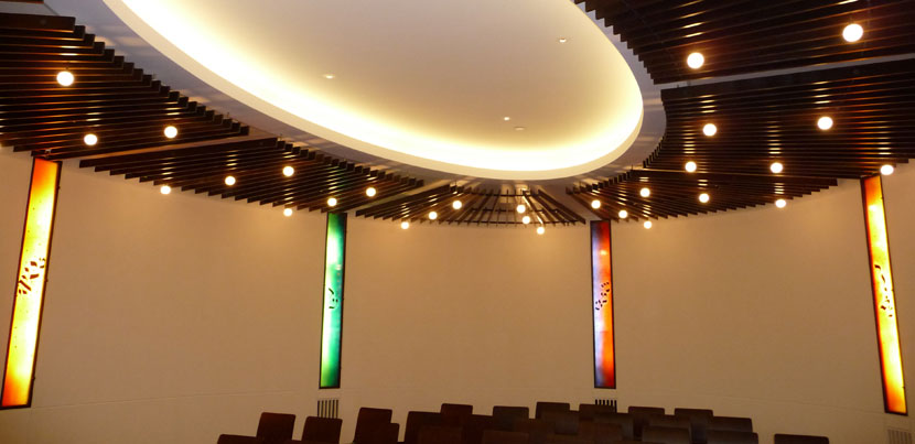 6 CHAPEL WINDOWS, Temple Am Shalom, Glencoe, Illinois