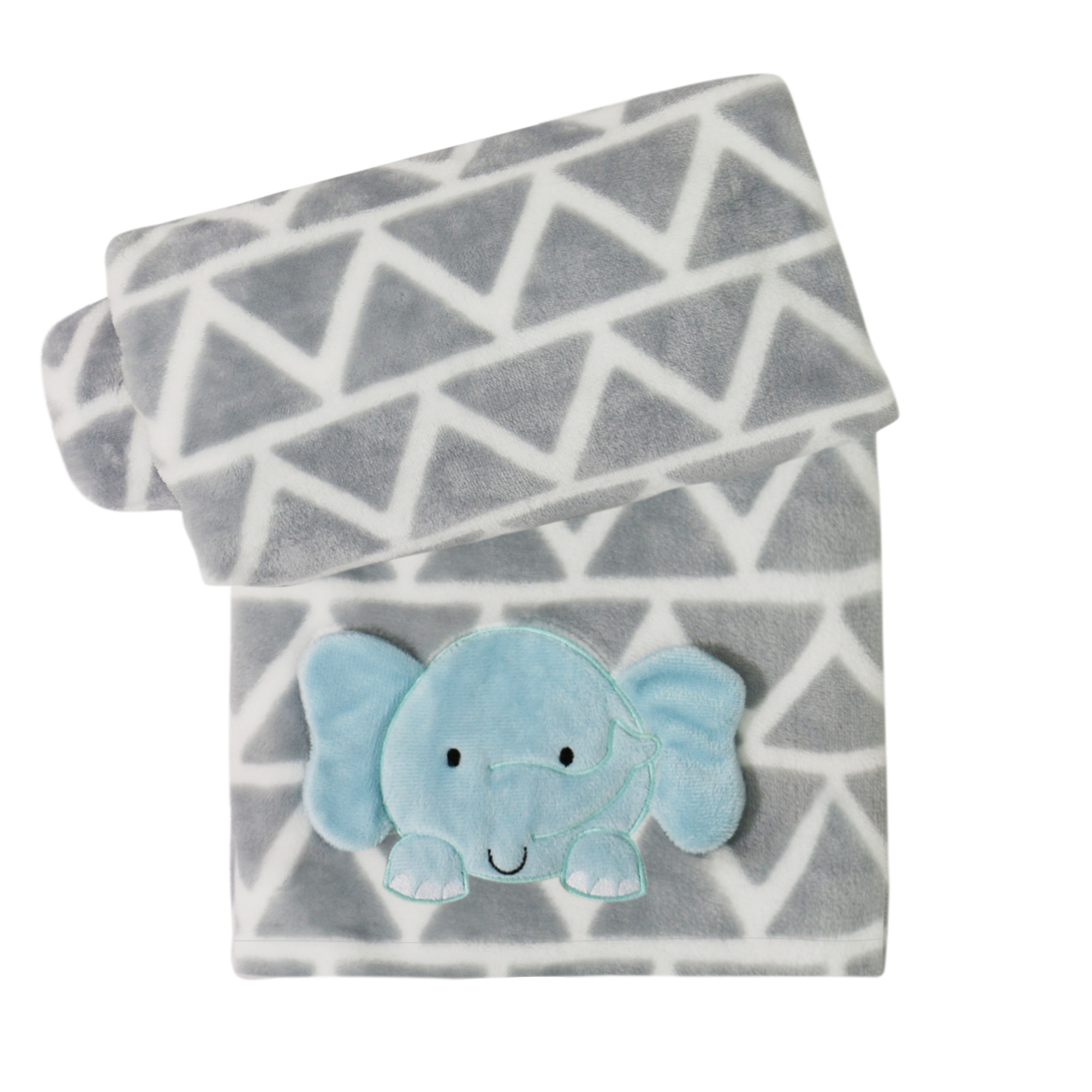 Belle Printed Grey Boa Blanket with Elephant Applique.jpg