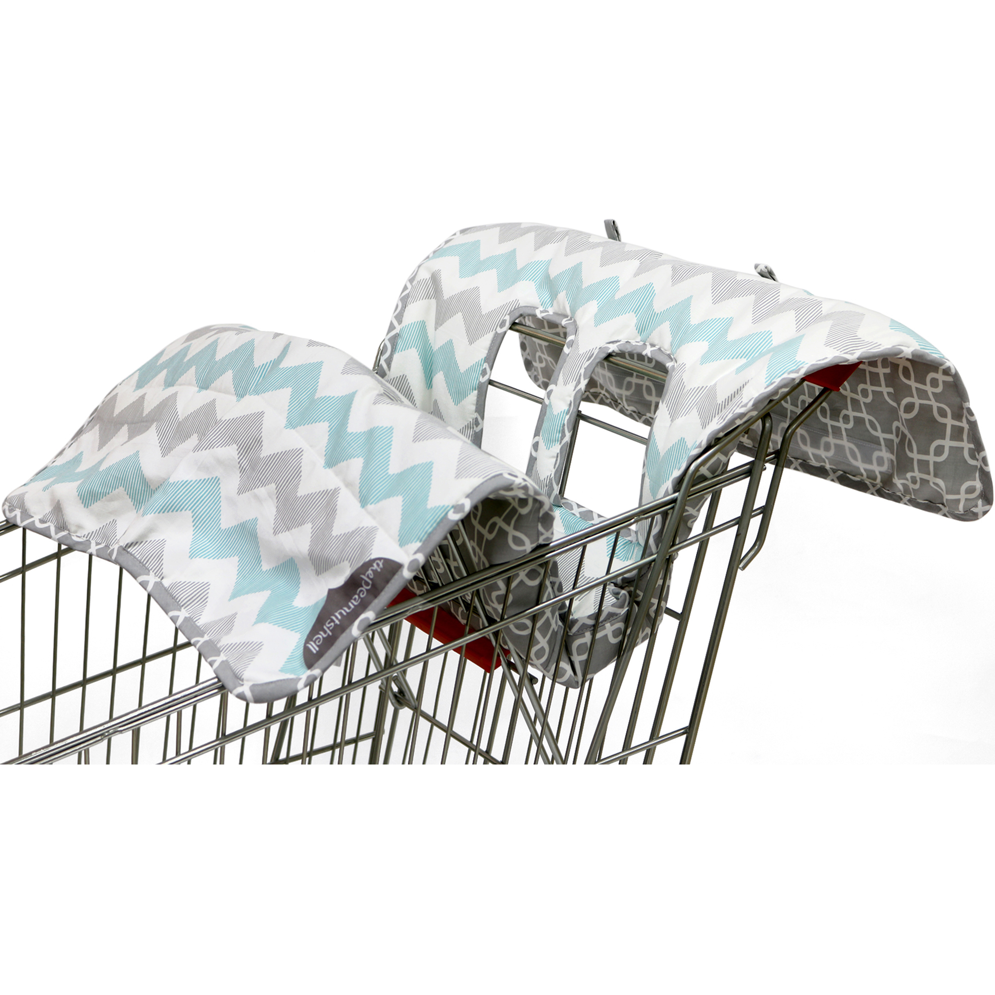 PS Shopping Cart Cover -- Grey  Chevron.jpg