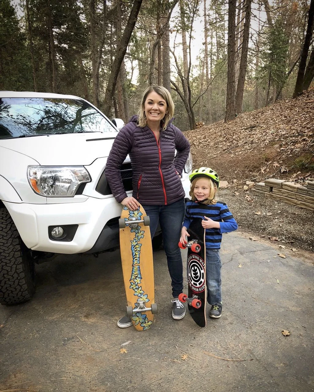 We like to skate when we are not working.