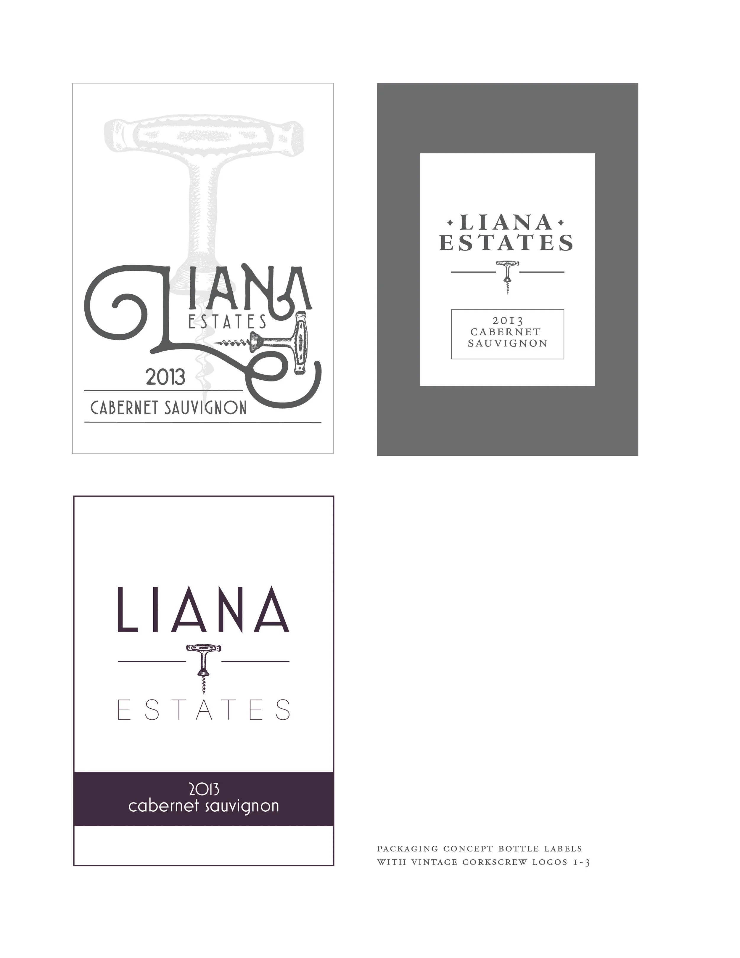 Label Development Showing the client examples of how the logo will look in layout further aids in narrowing down concepts and design directions. ˙