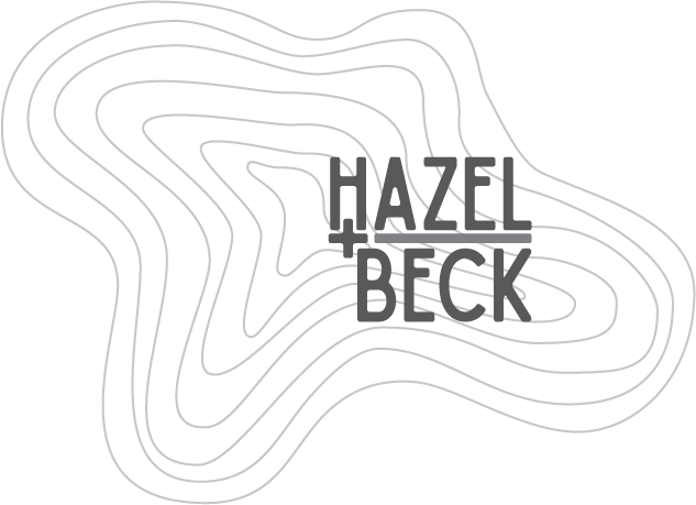 CONCEPT EVOLUTION After seeing that the initial idea of having the letterforms following the contours of the stylized topo motif, I tried stacking the letters in this configuration. I loved the logotype I came up with here but the rest of it just wasn’t working for me.