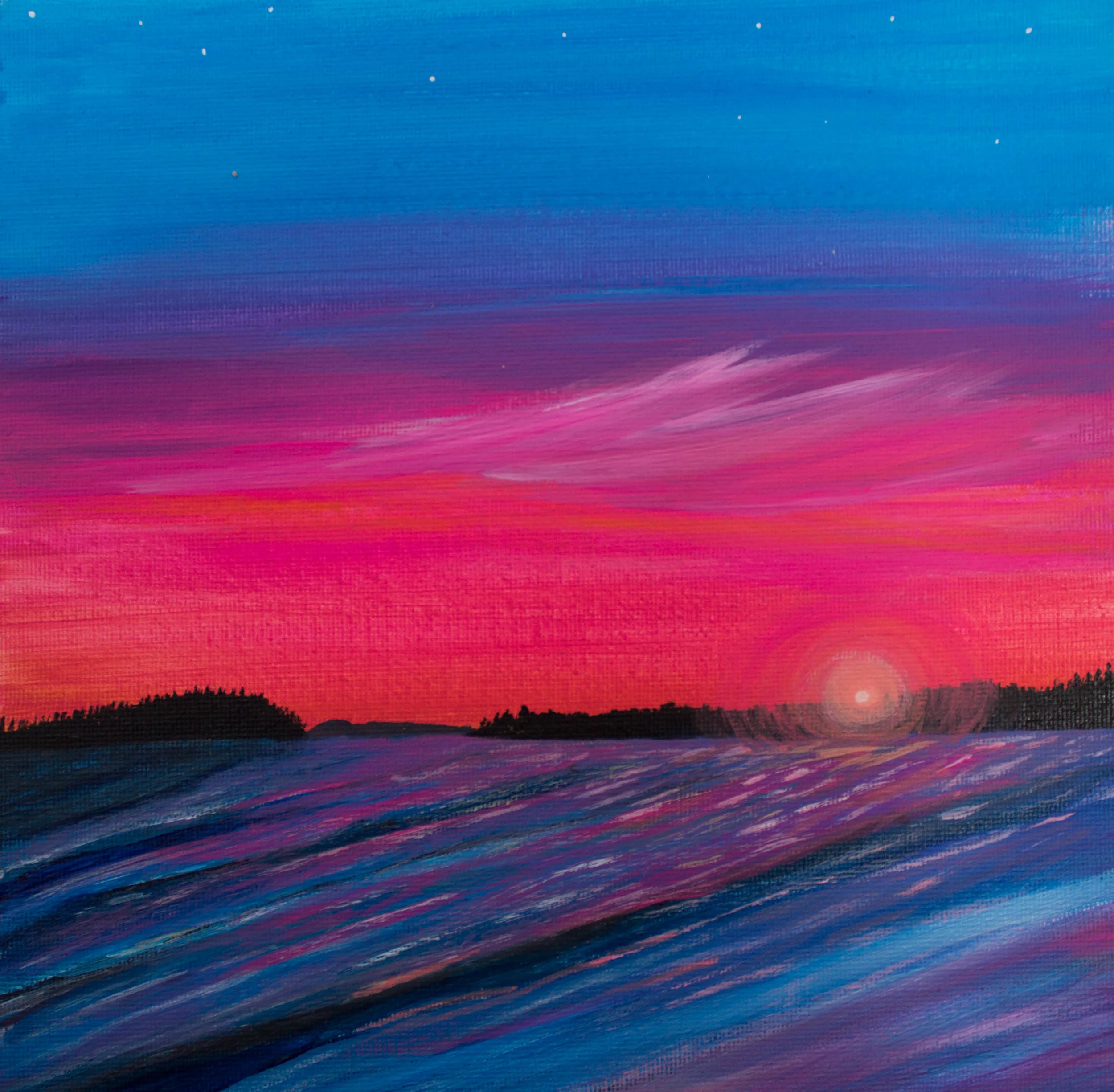 SOLD 10 x 10 acrylic on canvas panel