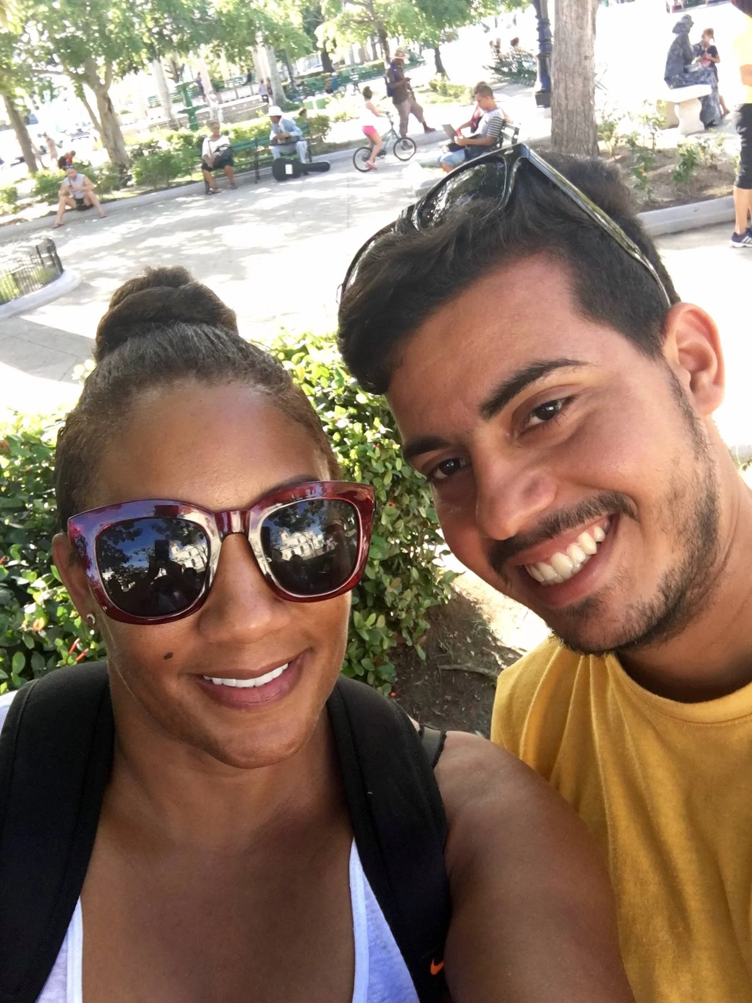   My tour mate in Cuba  