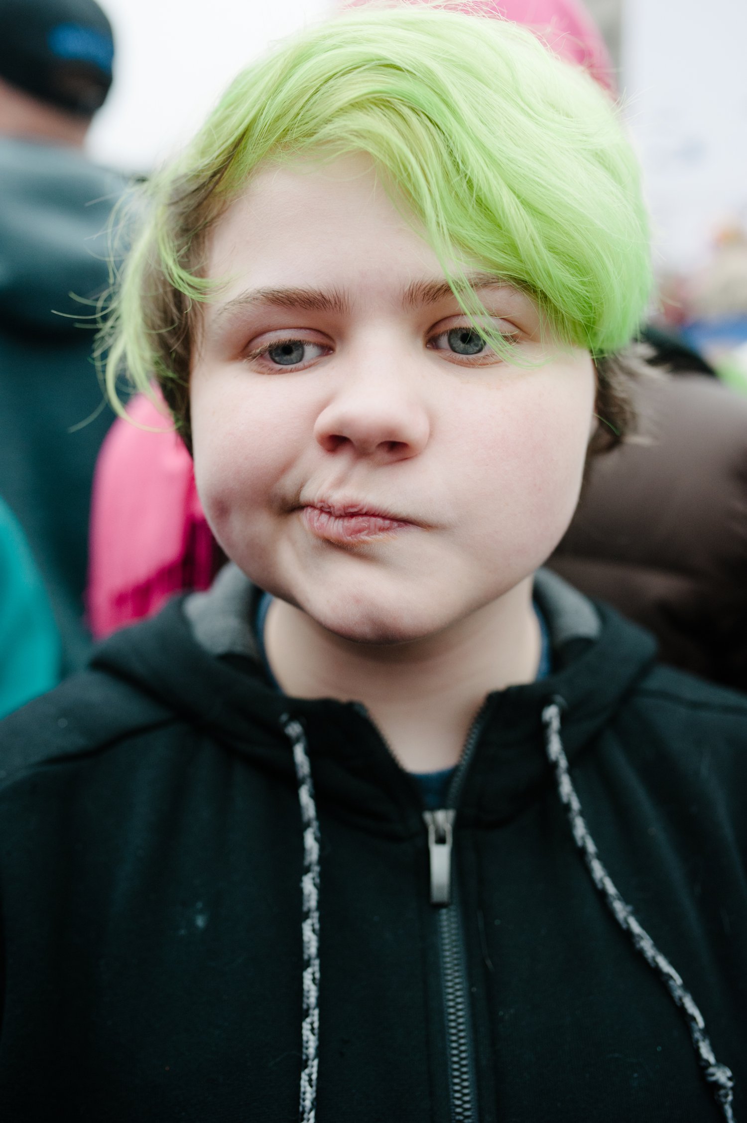 #10: Q: What do you think we can do to help each other? "Well, being here is definitely a start. It's such a large crowd of people-- it has to make a difference."