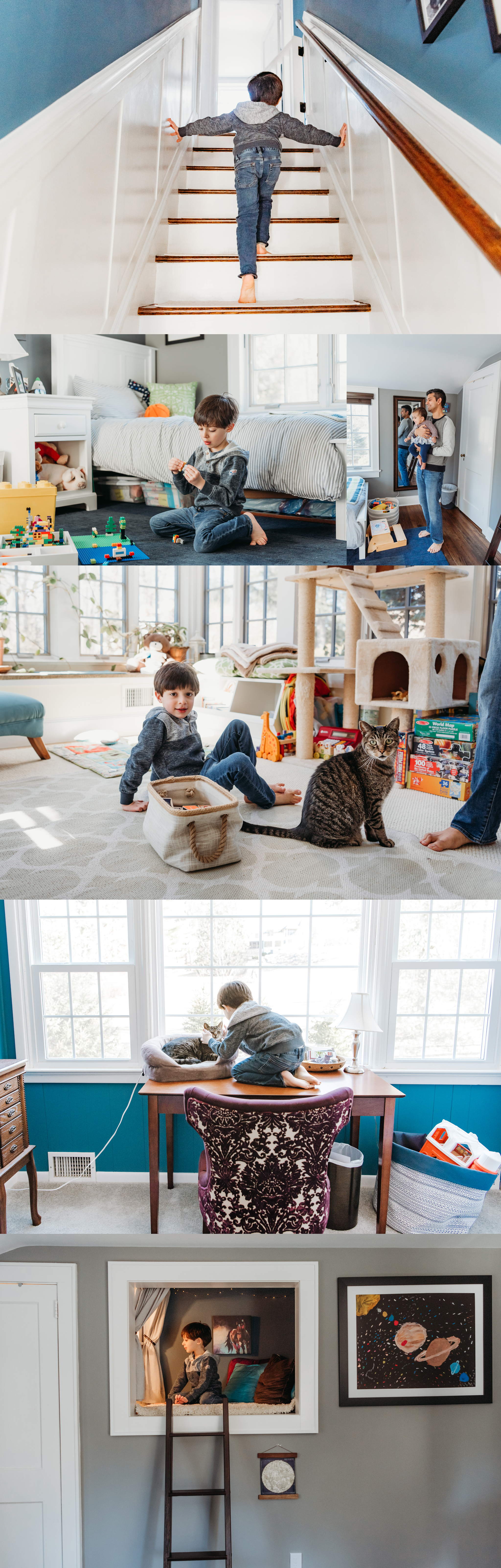 In-Home Family Story Photo Session Westchester NY