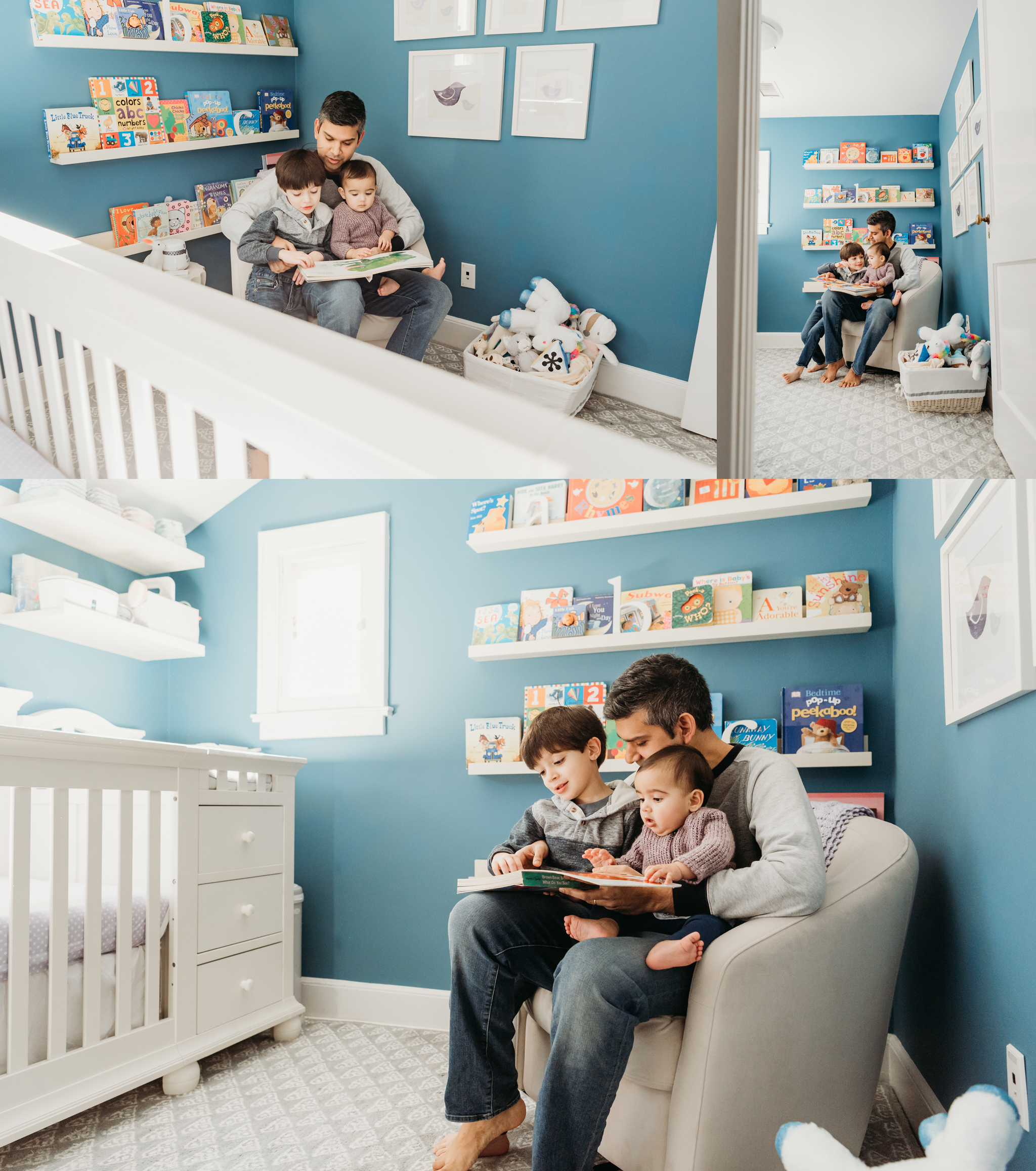 In-Home Family Story Photo Session Westchester NY