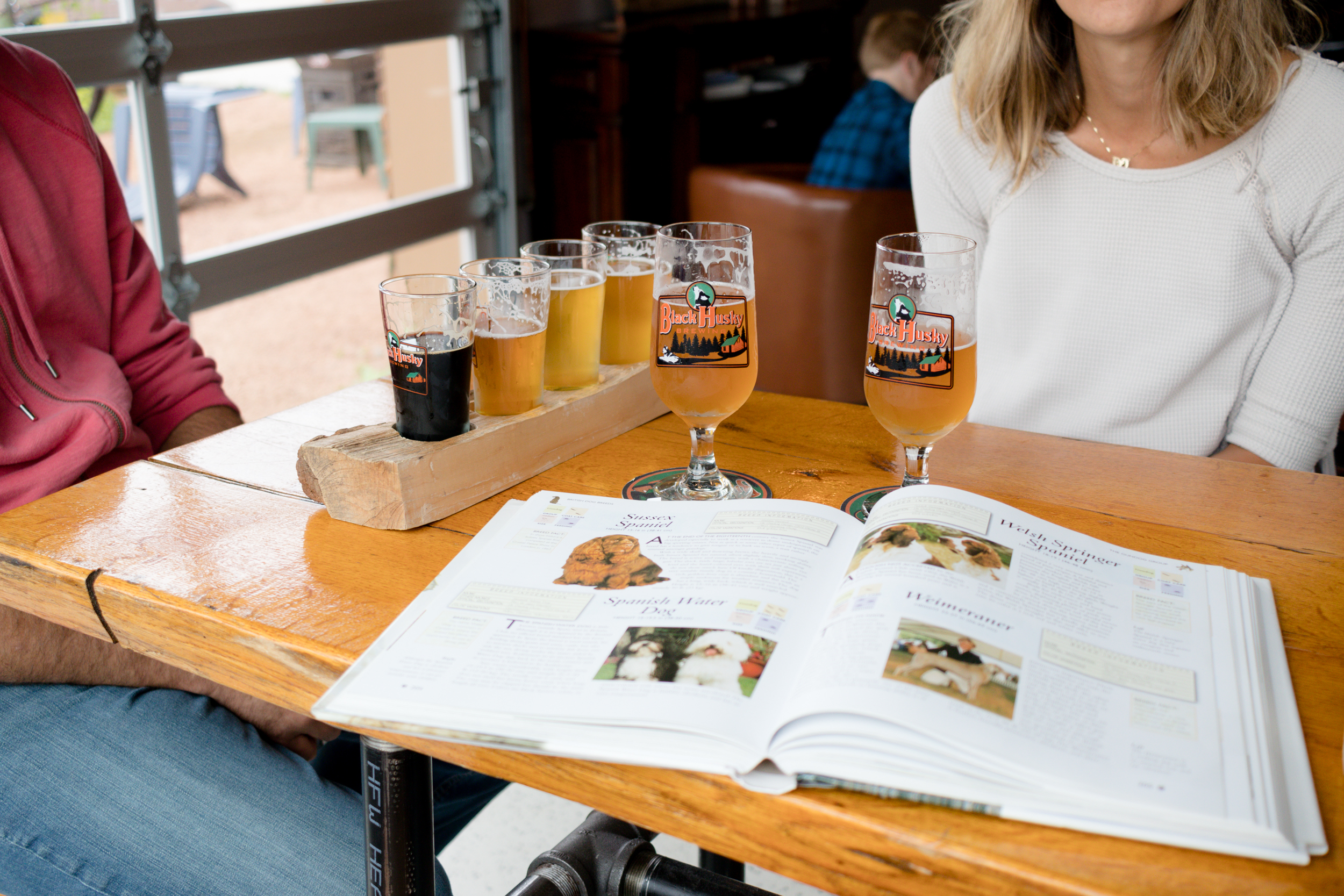 Black Husky Brewing - dog friendly with dog books = heaven 