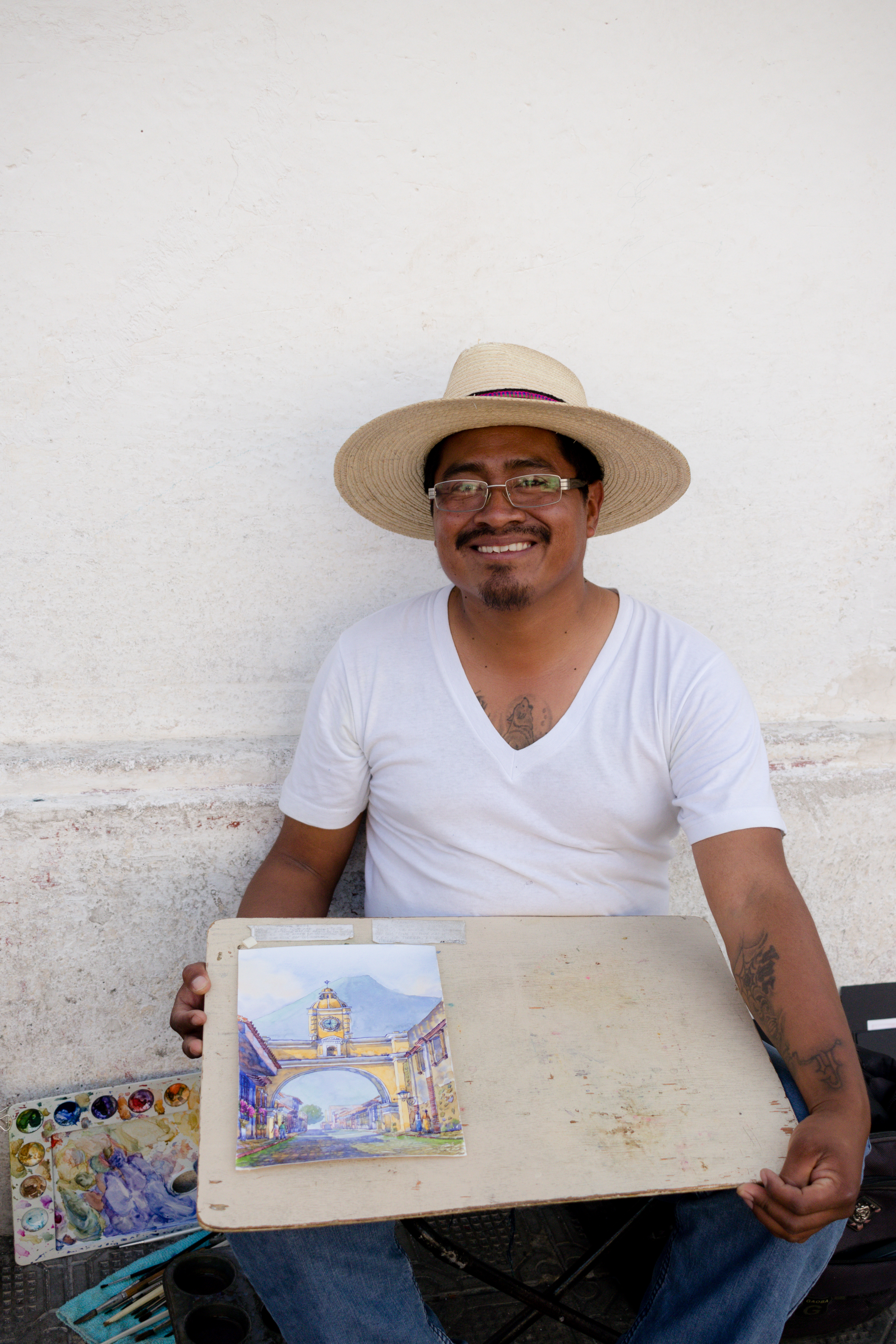 I bought this painting from an artist on the street in Antigua.
