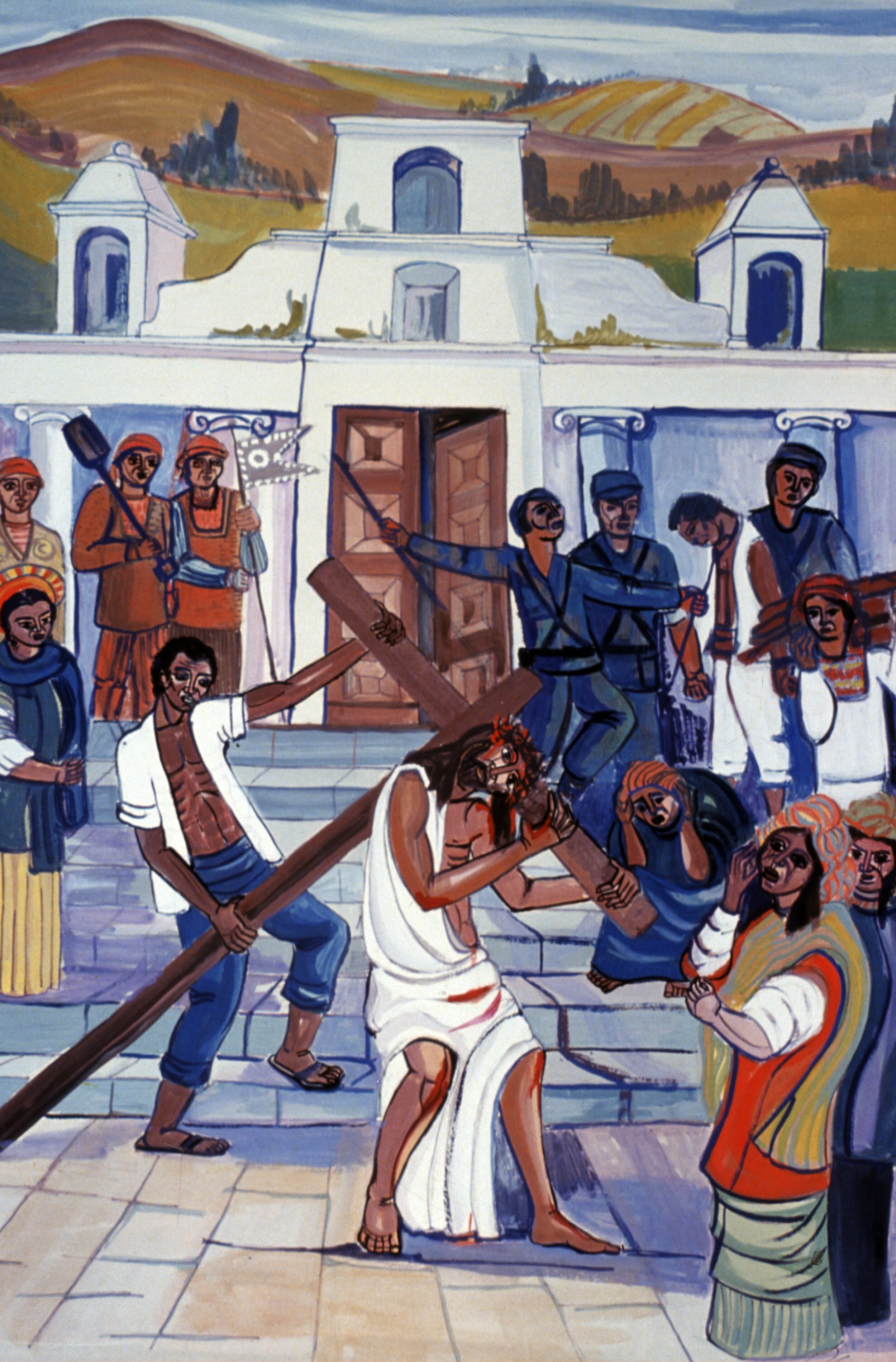 5. Simon of Cyrene helps Jesus carry the Cross