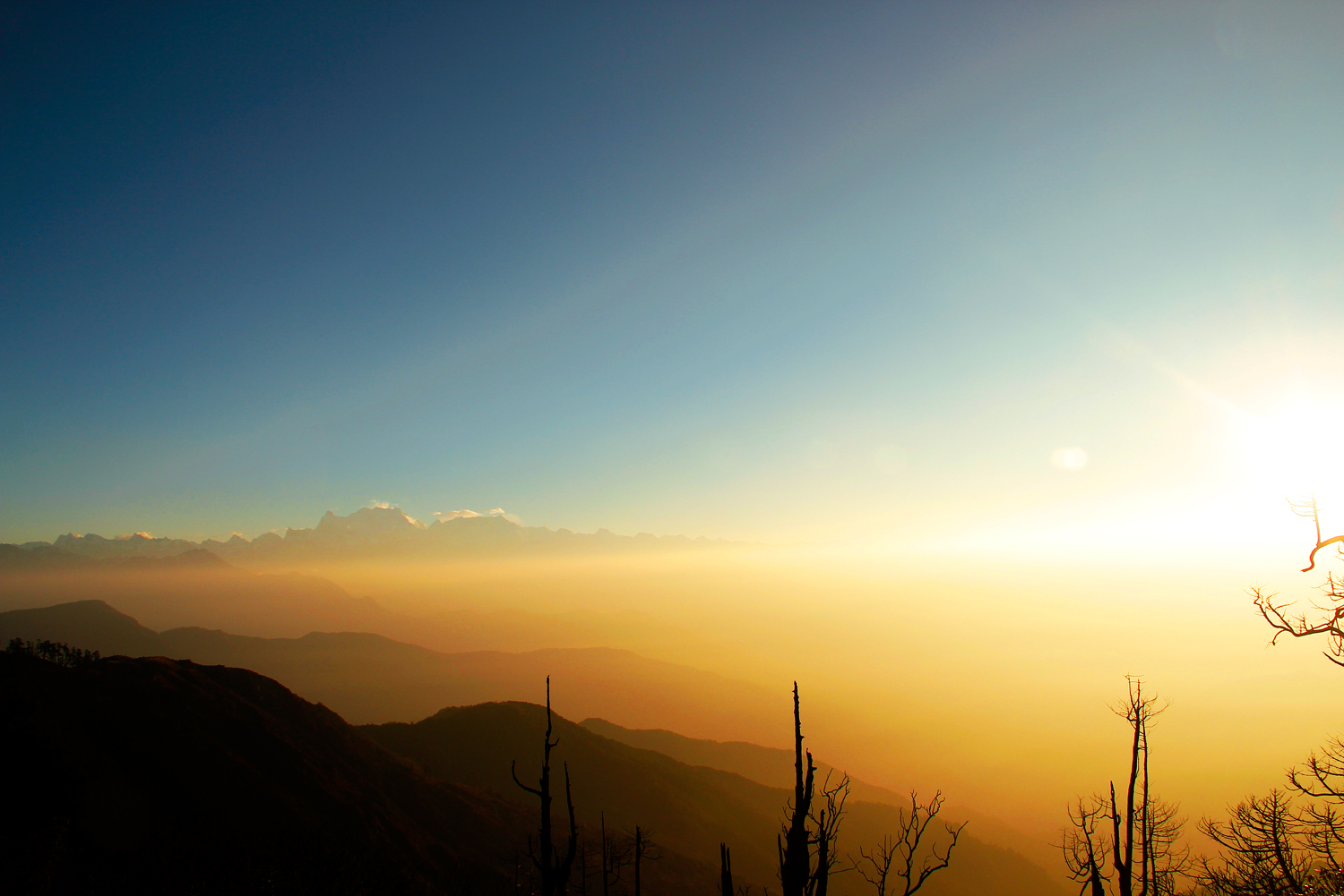 Sunrise Above the Clouds