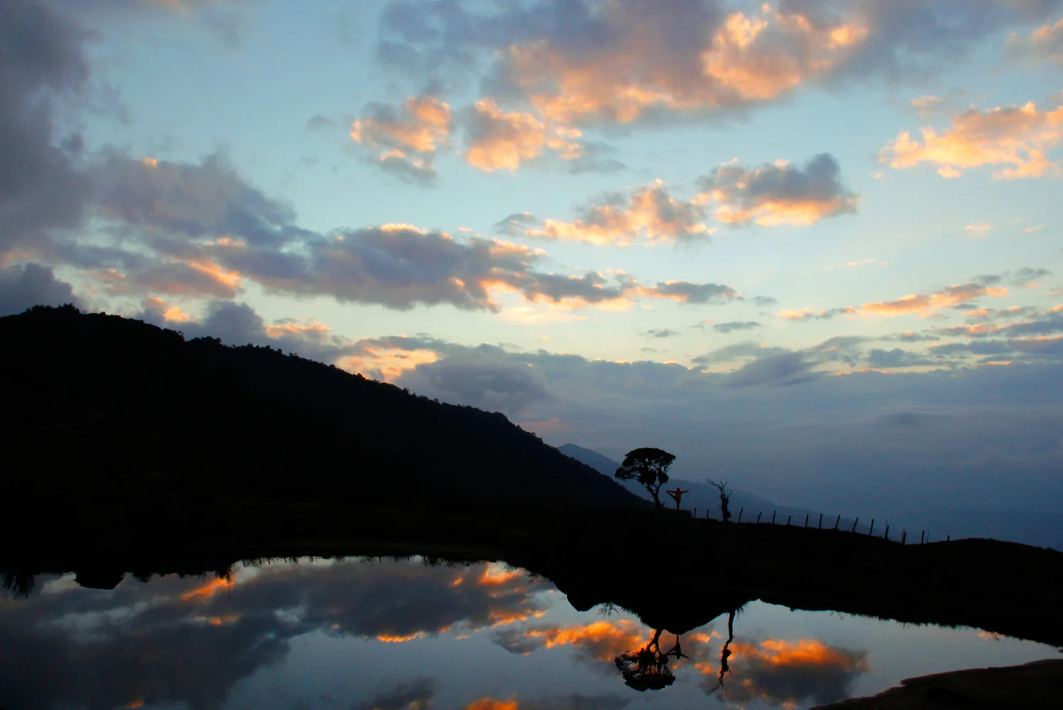 Nepal.EastNepal.GuphaPokhari.Sunset.Reflection.Clouds.Kathy.Tree4.jpg