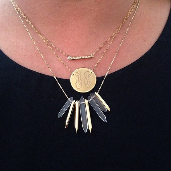 Delicate meets edgy in this mini statement necklace combo.