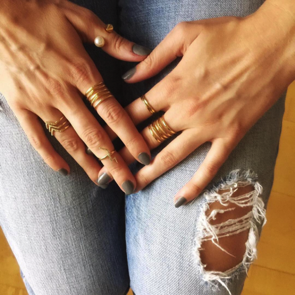 We love wearing the Lightning Ring as a midi – plus, that little cutie is just $19