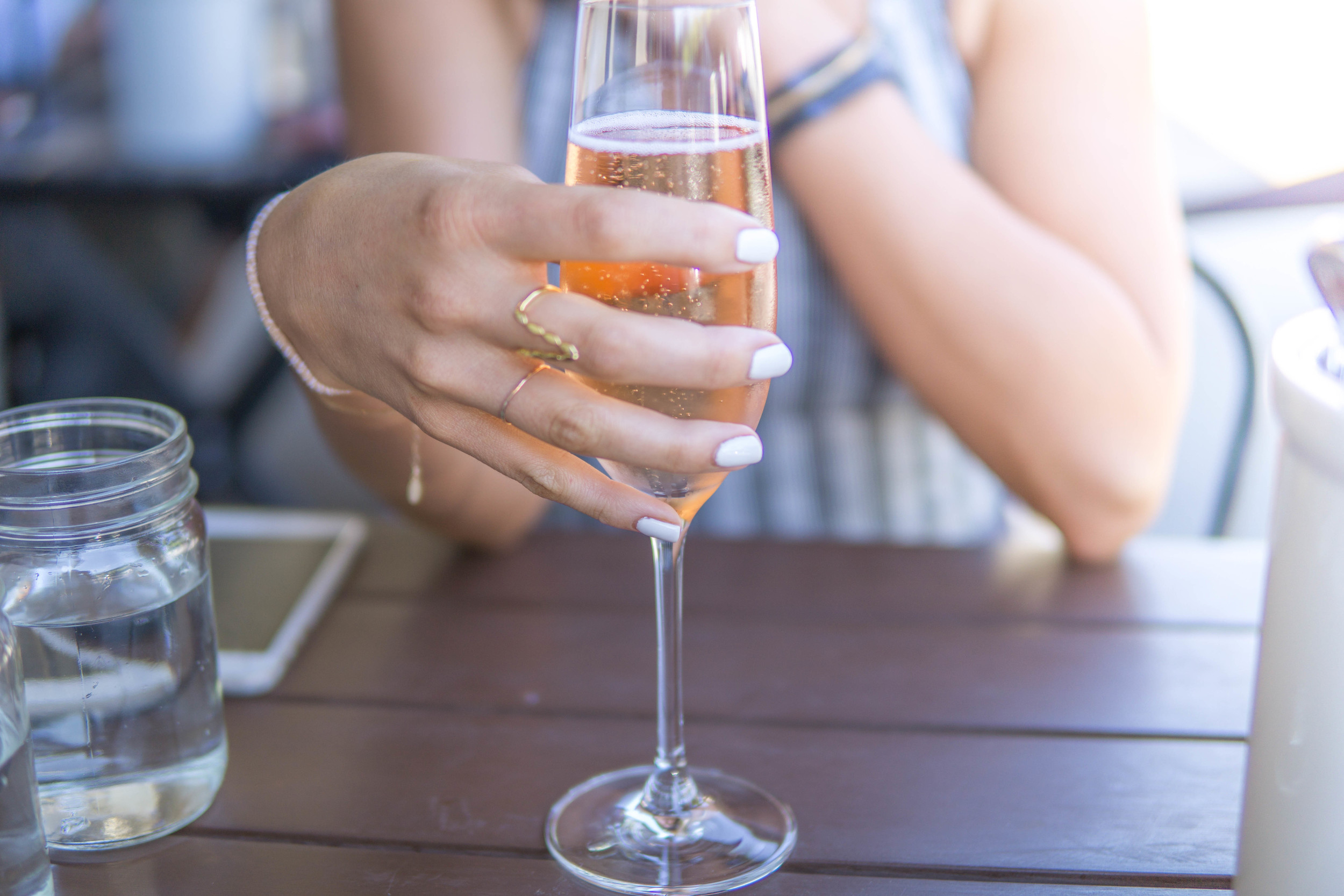 Sparkling rosè is made differently than still rosè