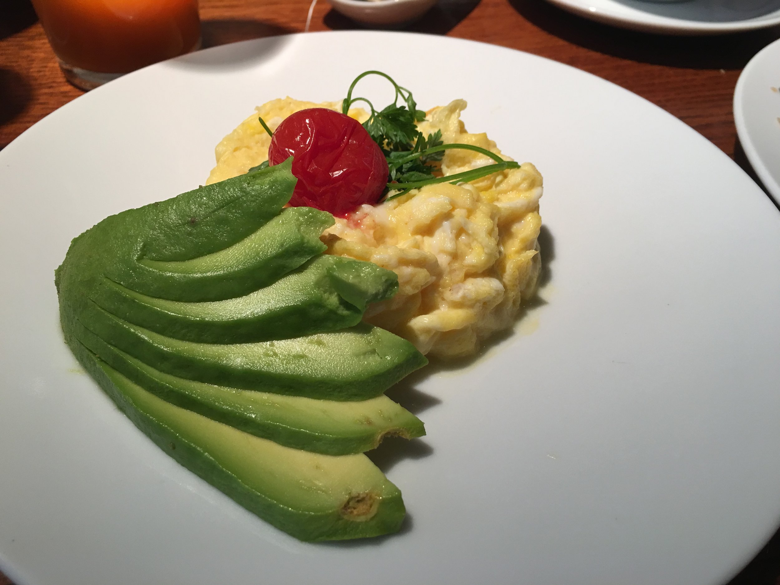 Claus for the best eggs and avocado.