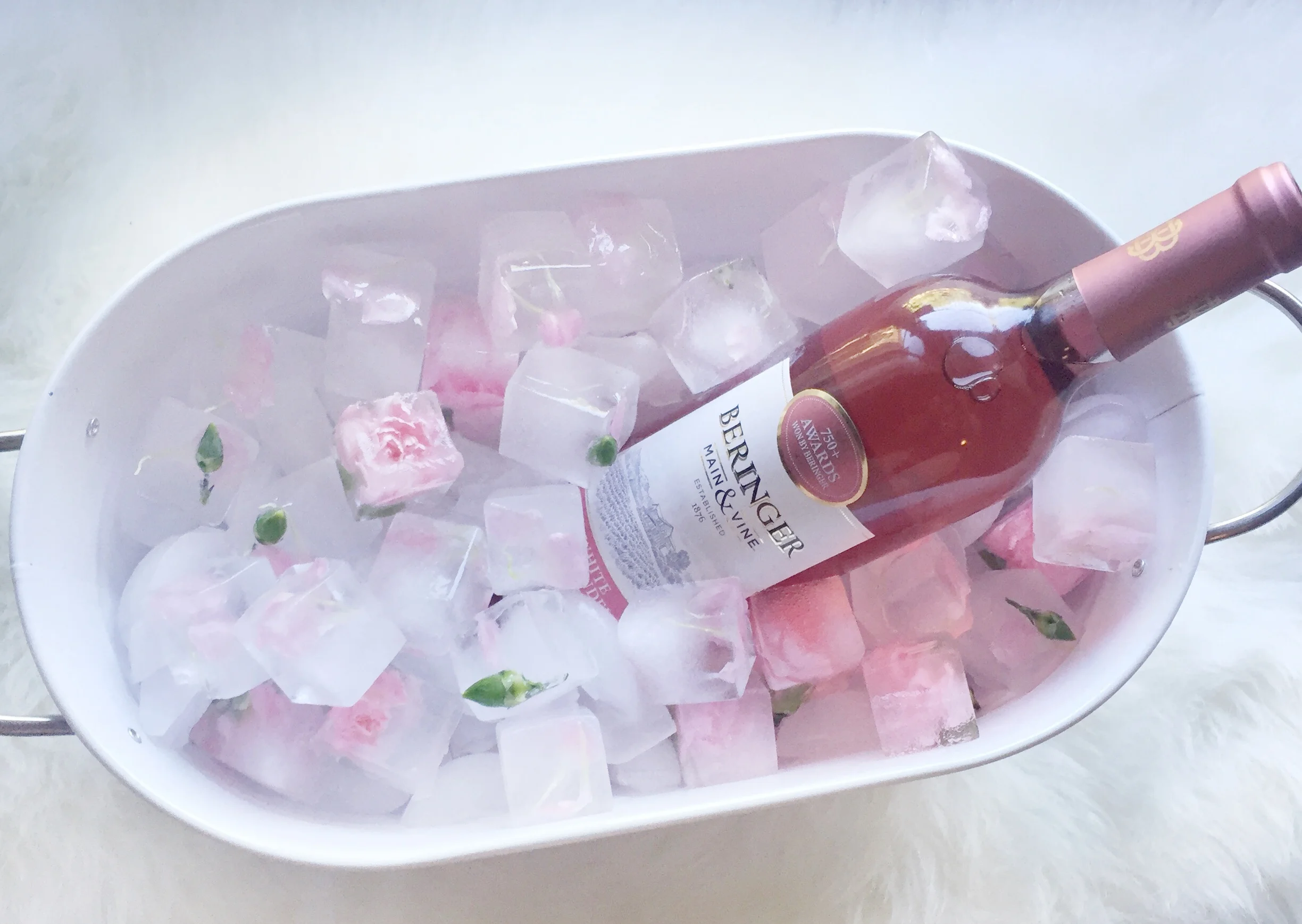 DIY Flower Ice Cubes