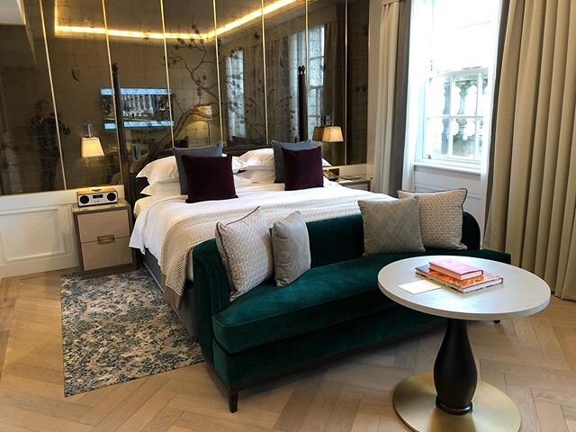 I highly recommend the Grosvenor Suite at the brand new Biltmore Mayfair hotel in London. It comes with a fabulous spa bathroom in the master bedroom with a second powder room in the living room. It also has a beautiful dining room and fabulous views