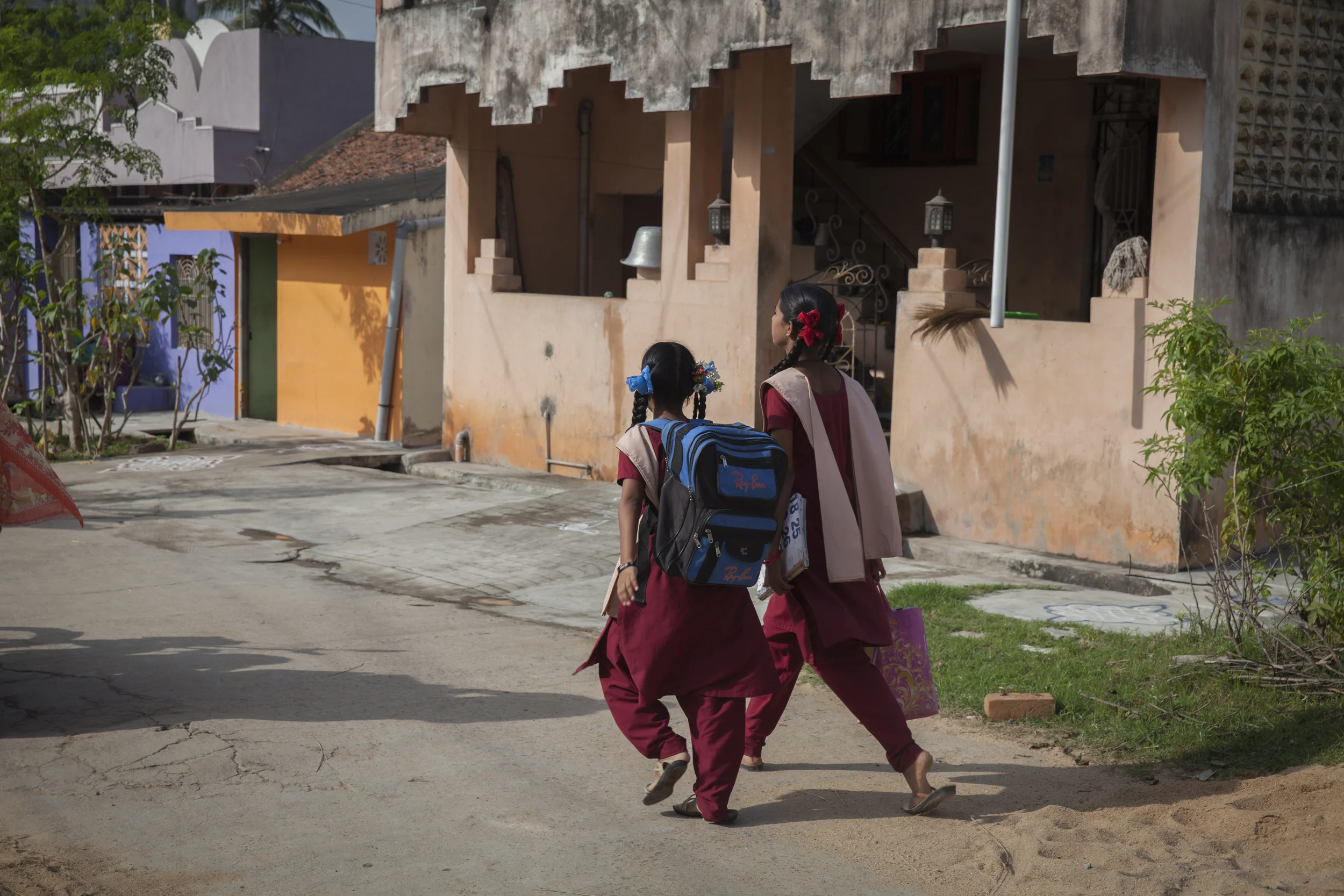  “Weaving is the lifeline of this town.&nbsp; If not for weaving, we would not have our livelihoods here.&nbsp; I am from a weaving family, but earnings are less in the weaving business.&nbsp; Hence, people are slowly moving toward educating their ch