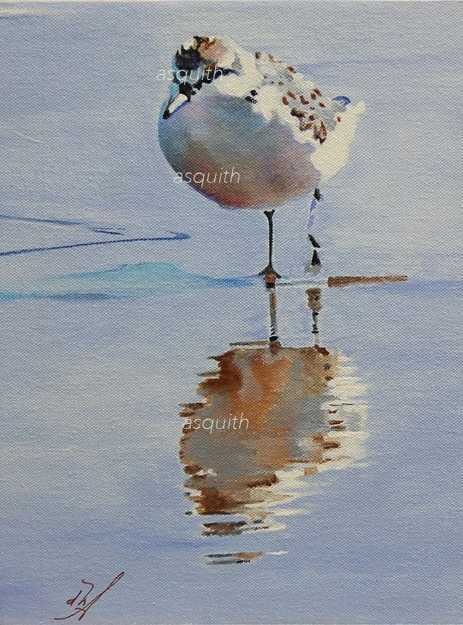 SOLD - Reflections - 9 x 12 Original /acrylic on Canvas and Cradled Board - For Sale at York Art Association - York, Maine