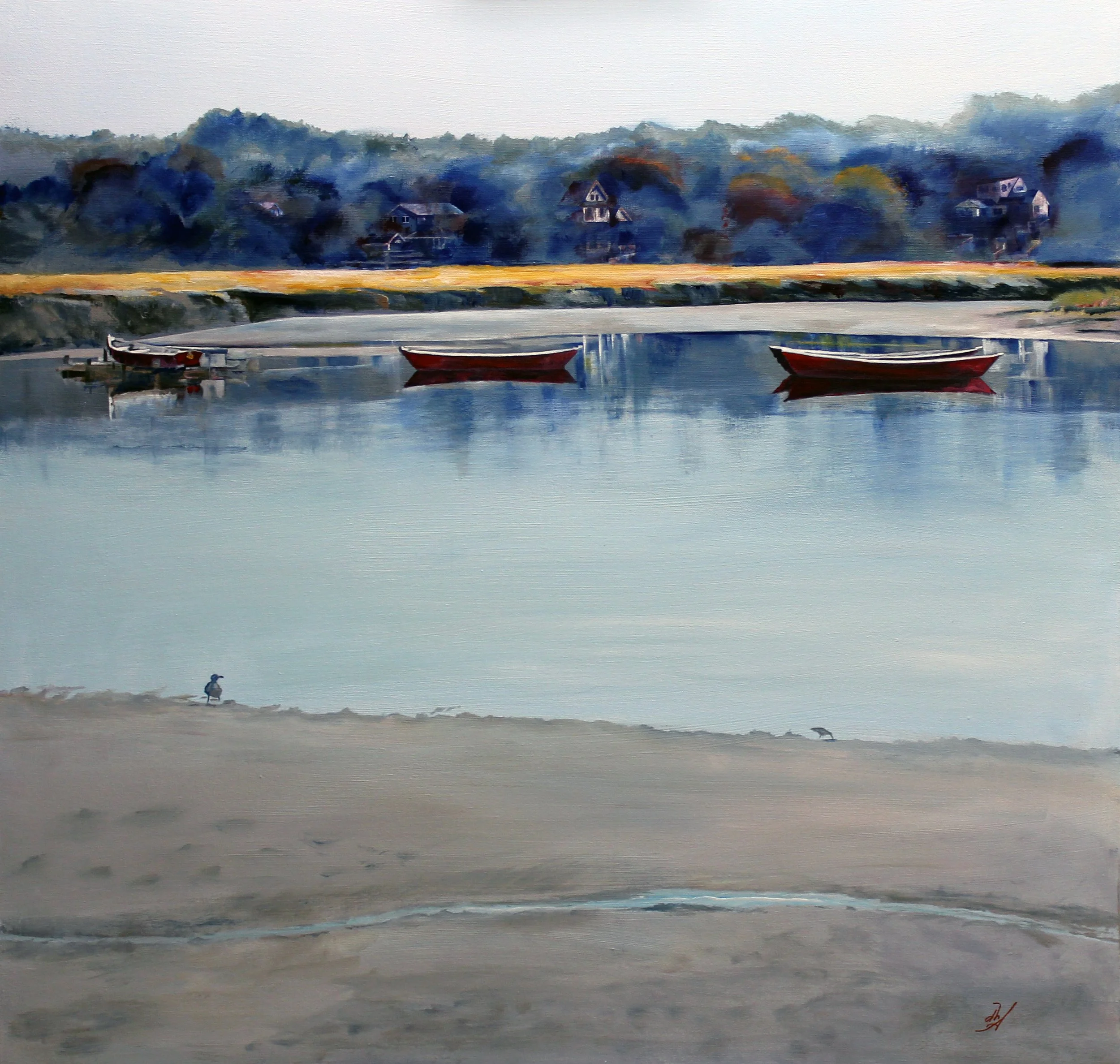 A Gloucester Memory  - Original Acrylic 40 x 40" - Commissioned Painting