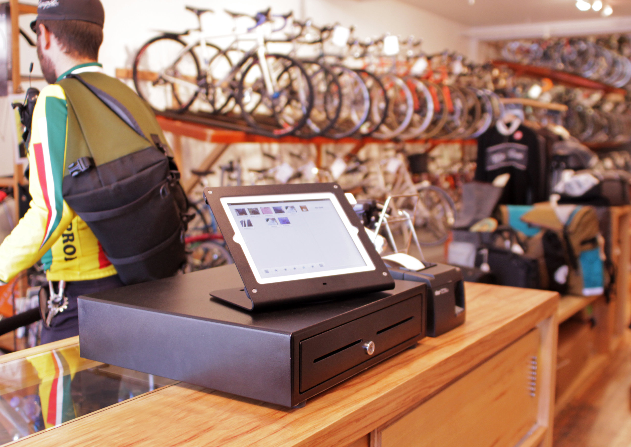  Business-in-aBox installed at Huckleberry Bicycle shop in San Francisco. 
