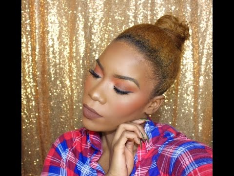 Burnt Orange Eyes & Brown Lips Inspired by TheMillionDollarFacexo