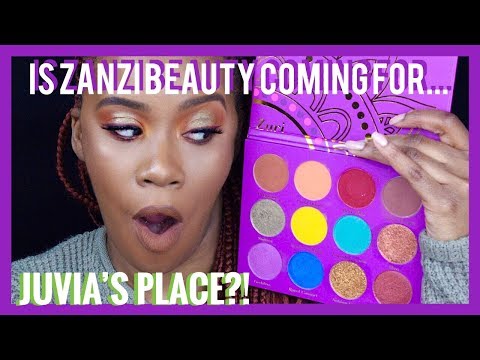 ZANZI BEAUTY FT. ZURI PALETTE SWATCHES, TUTORIAL & || INNERBEAUTYOUT