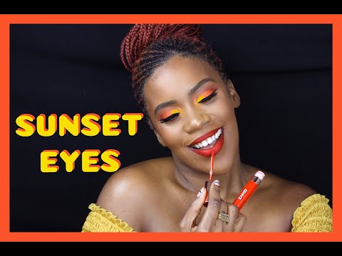SUNSET EYES Ft. MORPHE 35M "BOSS MOOD" PALETTE & ZANZI BEAUTY "ZURI" PALETTE || INNERBEAUTYOUTEL