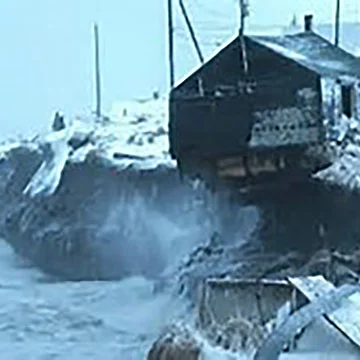 Rising seas, Kivalina Native Village, Alaska.