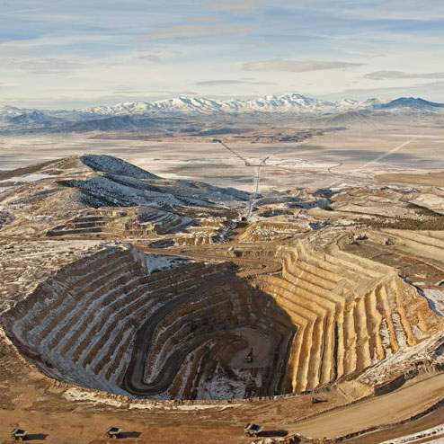 Cortez open pit goldmine.