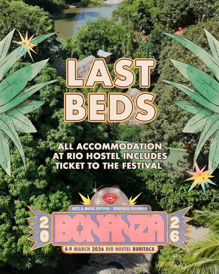 To dive deepest into Bonanza, it&rsquo;s best to stay with us at the Rio. We have a few dorm beds left, grab them while they&rsquo;re hot. 🪅

📅 March 04-09, 2026
📍 Rio Hostel Buritaca, Colombia
🌐 www.bonanzafestival.co (Link in bio)

#bonanzaFest