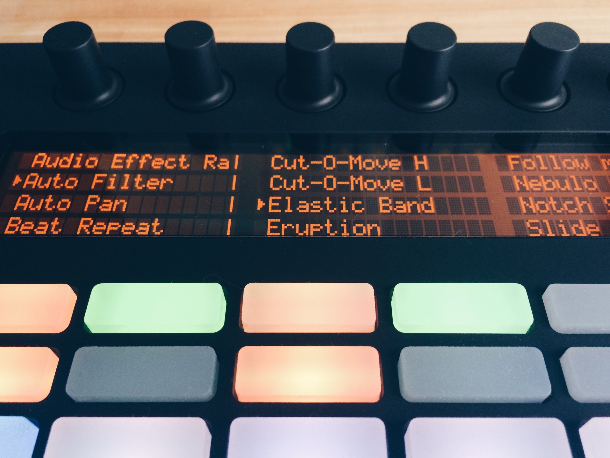 Encoders de Ableton Push