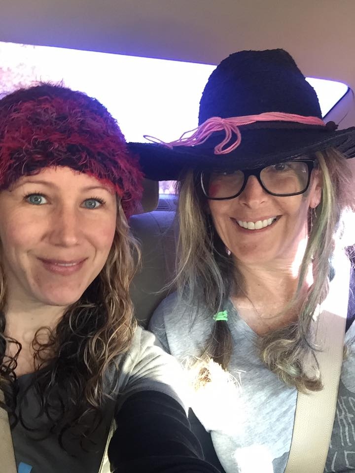 Jennifer Marshall came to Los Angeles to attend the This is My Brave Show produced by TLC BFRB. We decided to put on hats and head downtown for the women's march. Hers was pink I only had some pink ribbon