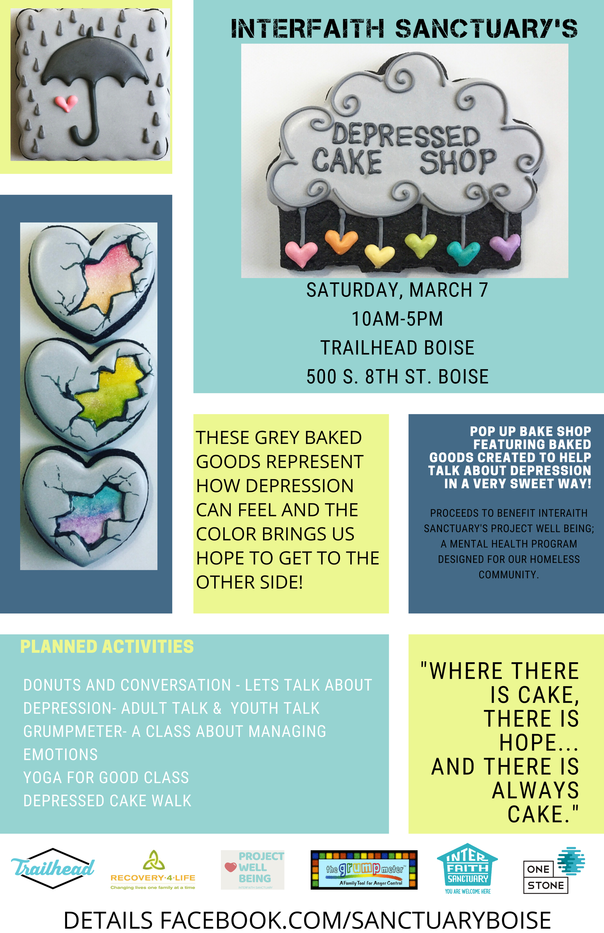 Depressed Cake Shop Boise to benefit Interfaith Sanctuary