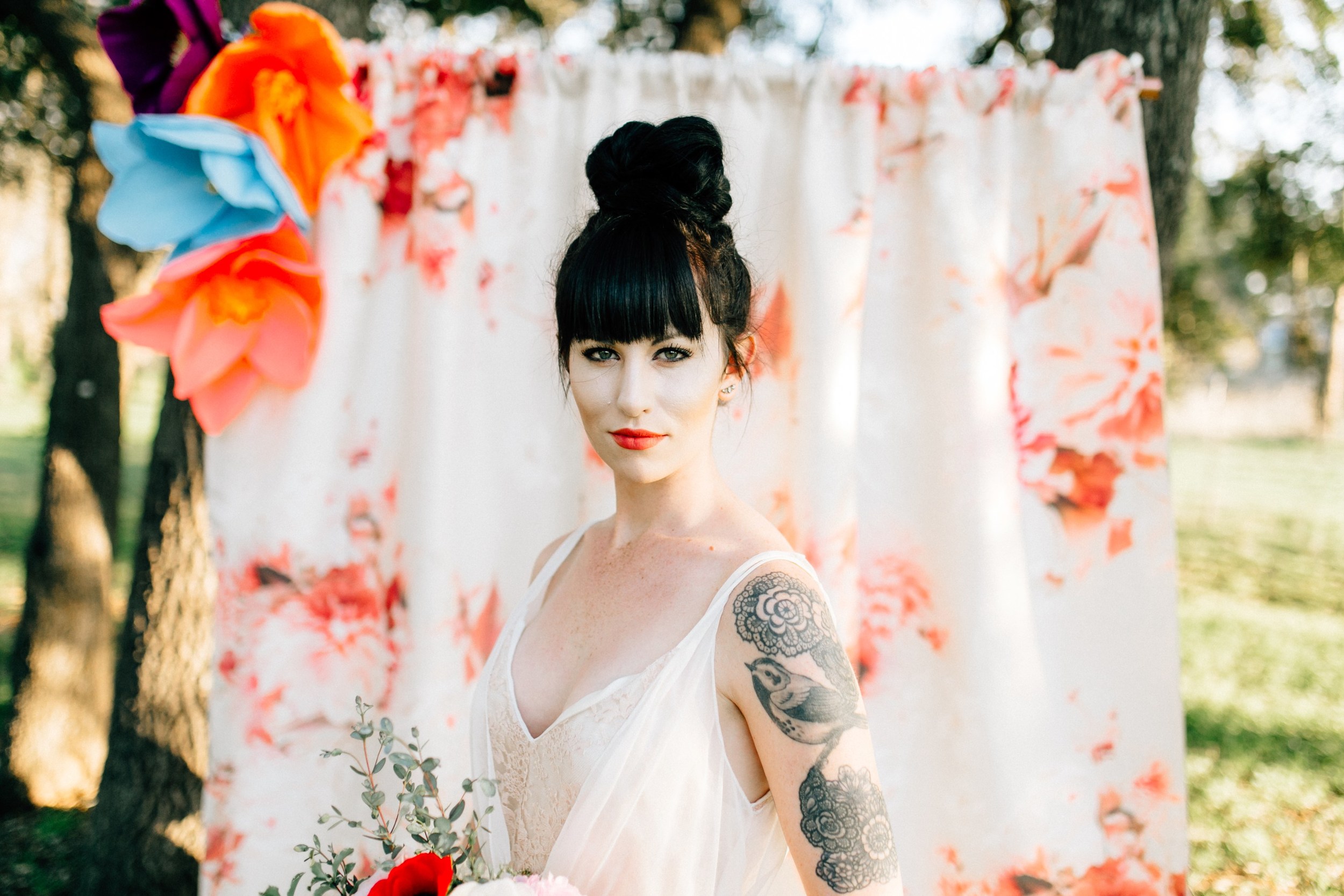 austin wedding floral backdrop rental