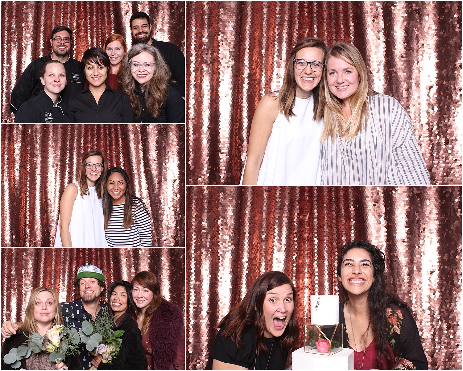 Best Austin photo booth corporate party wedding social media sparkly sequin backdrops step and repeat backdrop red carpet sxsw event social media integration luxury photo booth
