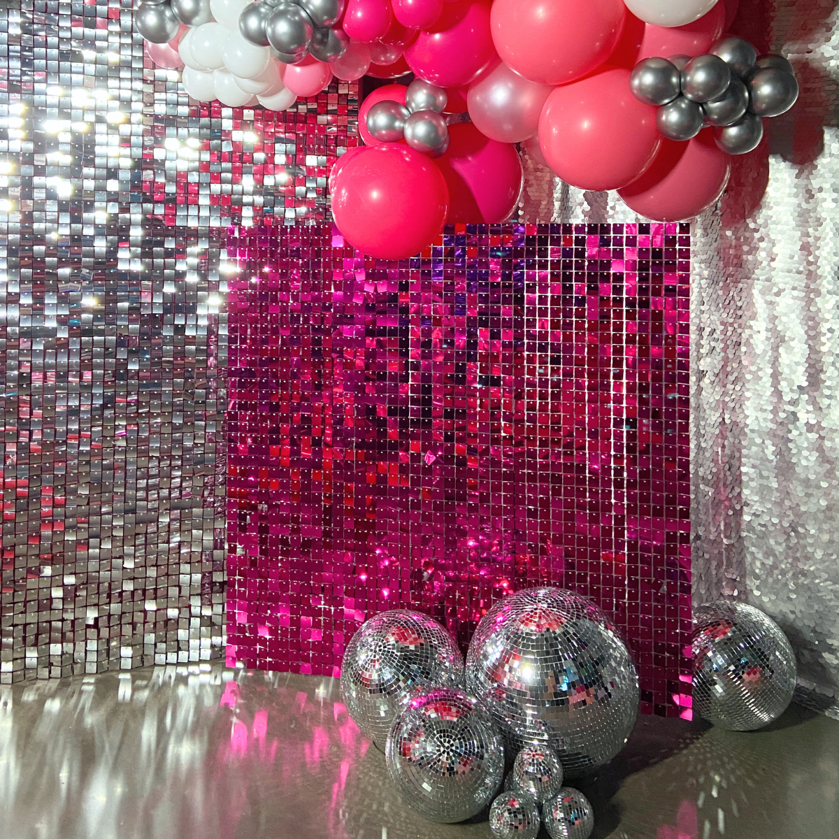 PINK SHIMMER WALL