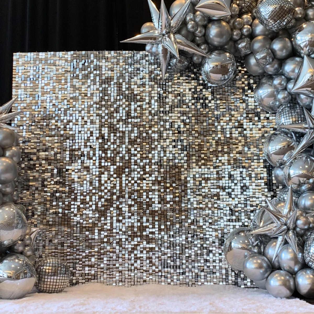 SILVER SHIMMER WALL