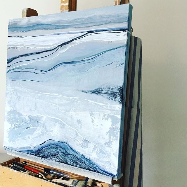 // DEVELOPING // Another painting inspired by the ocean. #workinprogress #layeronlayer #pnwinspired #pnwart #layersofgrey #oilpainting #oiloncanvas #landscapepainting #abstractart #abstractpainting #abstractartist #fineart #artforthesoul #meditationart #coastalart #oceancolors #natureinspired #acreativelife #artistsoninstagram #visualart #visualartist #artistworld #artforinteriors #resortart #process #art #seattleartist #workingartist