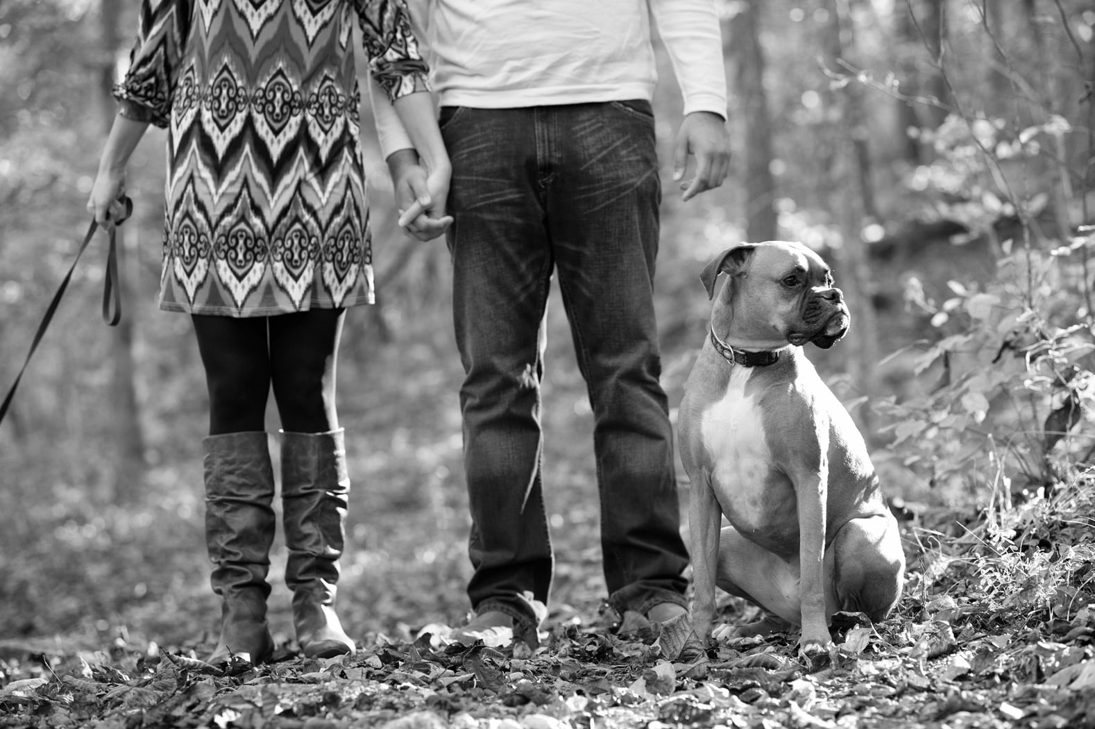 Couple with their dog