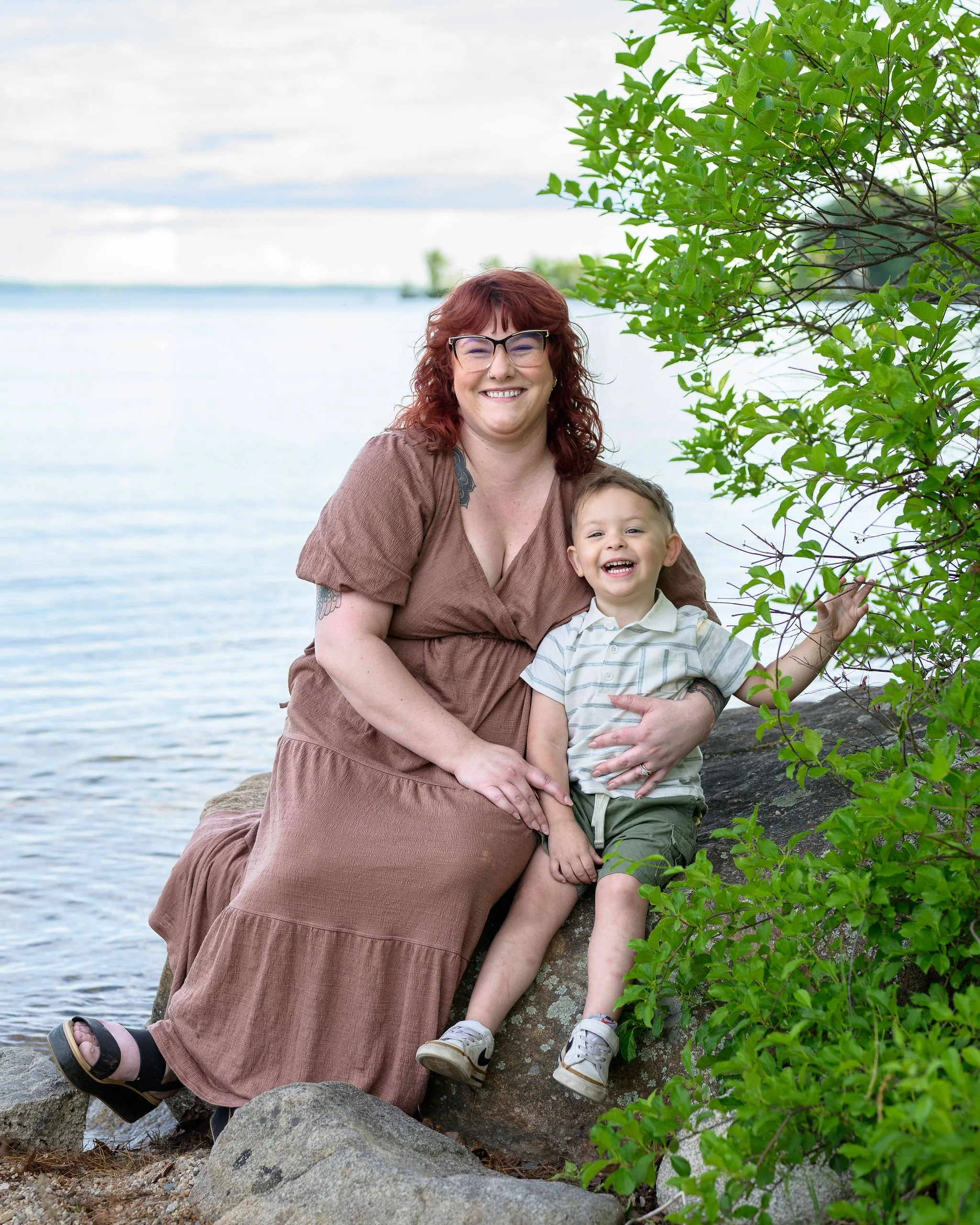 Family Portrait Shoot Point Sebago Casco Maine