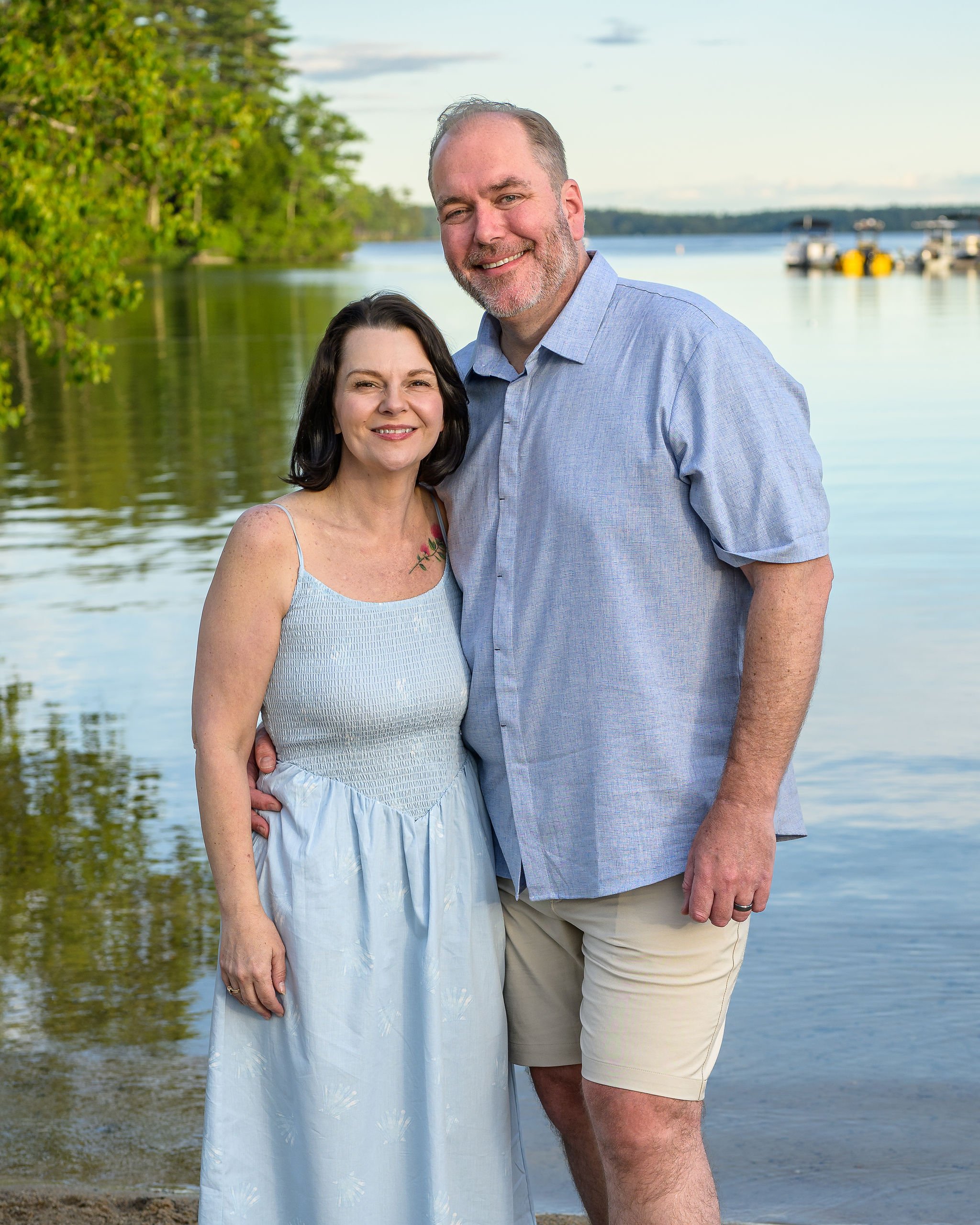 Family Portrait Shoot Point Sebago Casco Maine