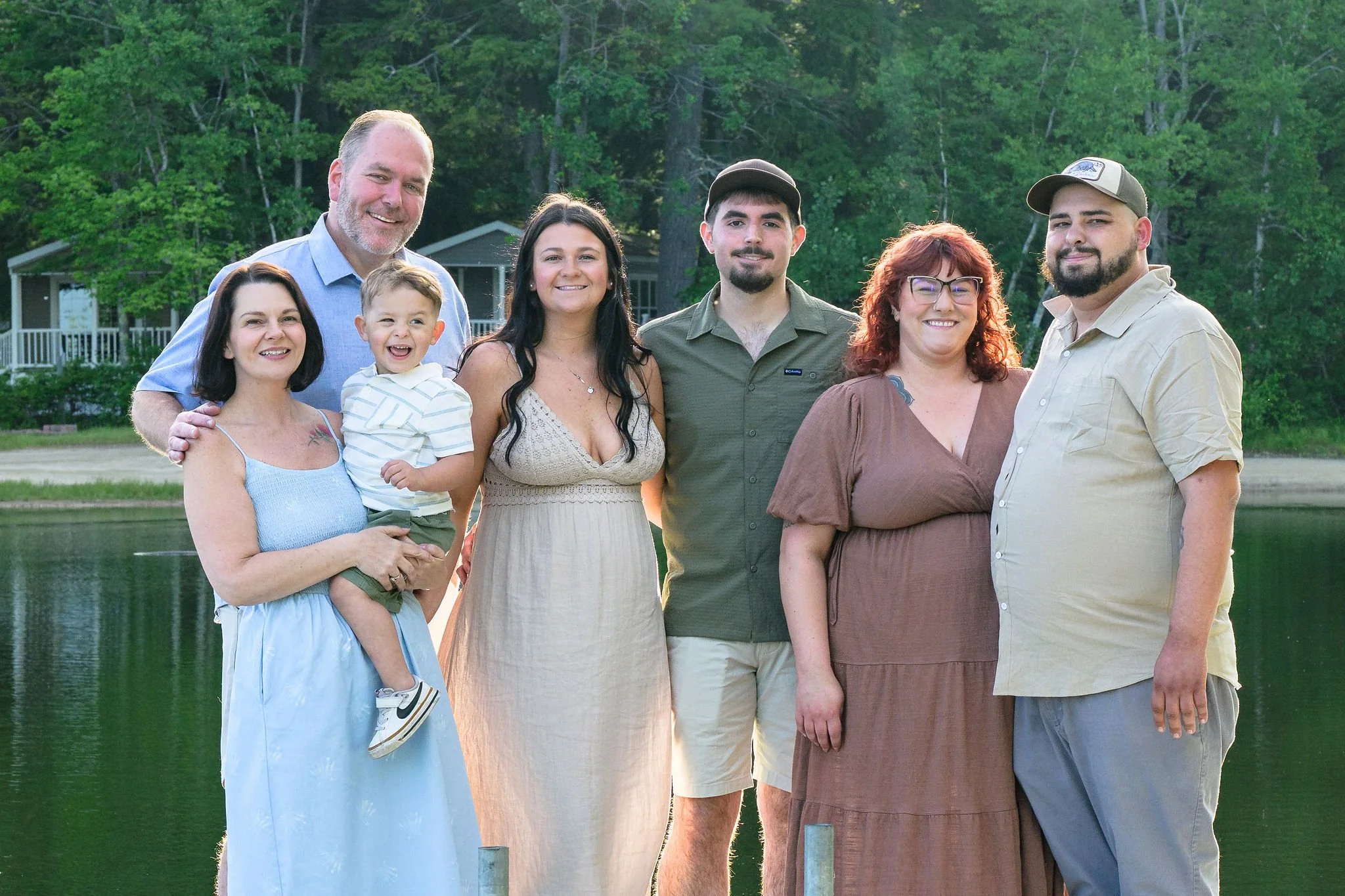 Family Portrait Shoot Point Sebago Casco Maine