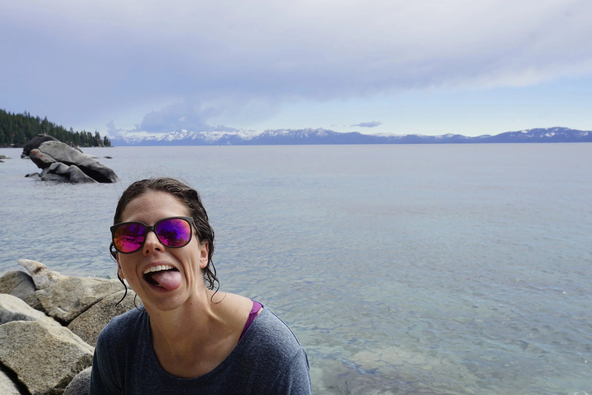 Oh right, and we went swimming in Lake Tahoe which was as awesome as I remember it being