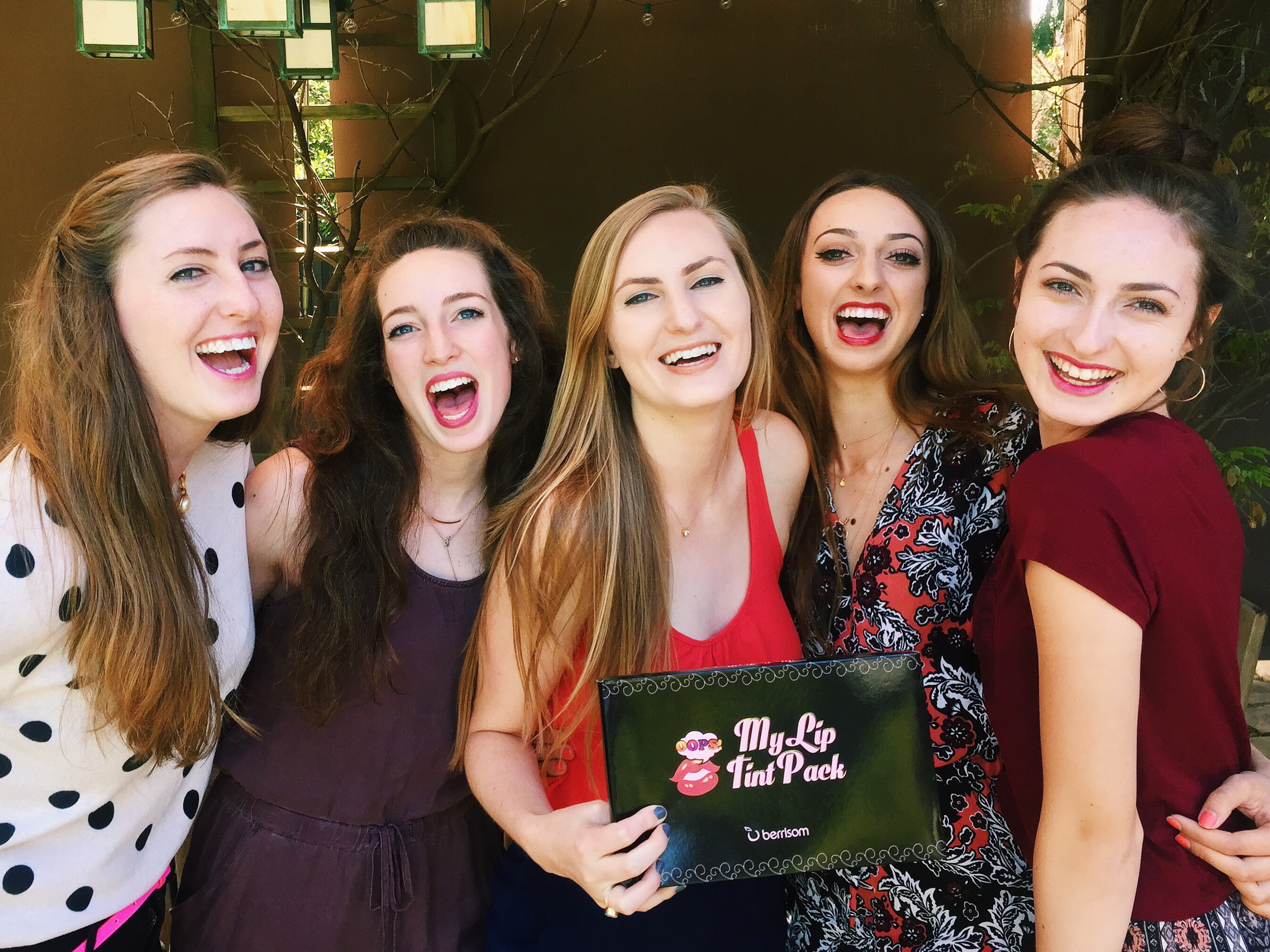 Left to right: Eve- Pure Pink, B- Bubble Pink, Ivy- Lovely Peach, J- Virgin Red, S- Sexy Red