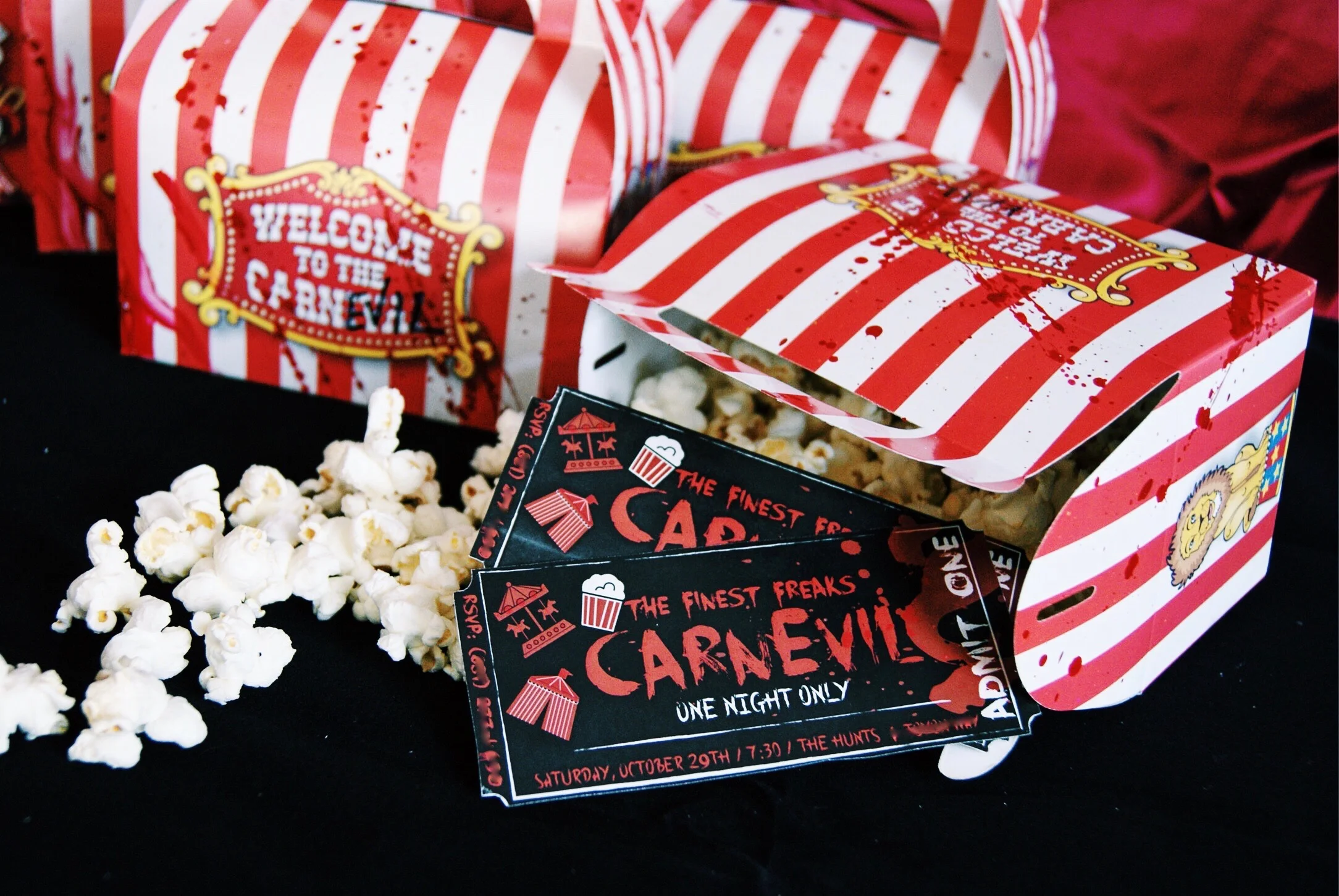 Halloween Invitations: CarnEvil Theme