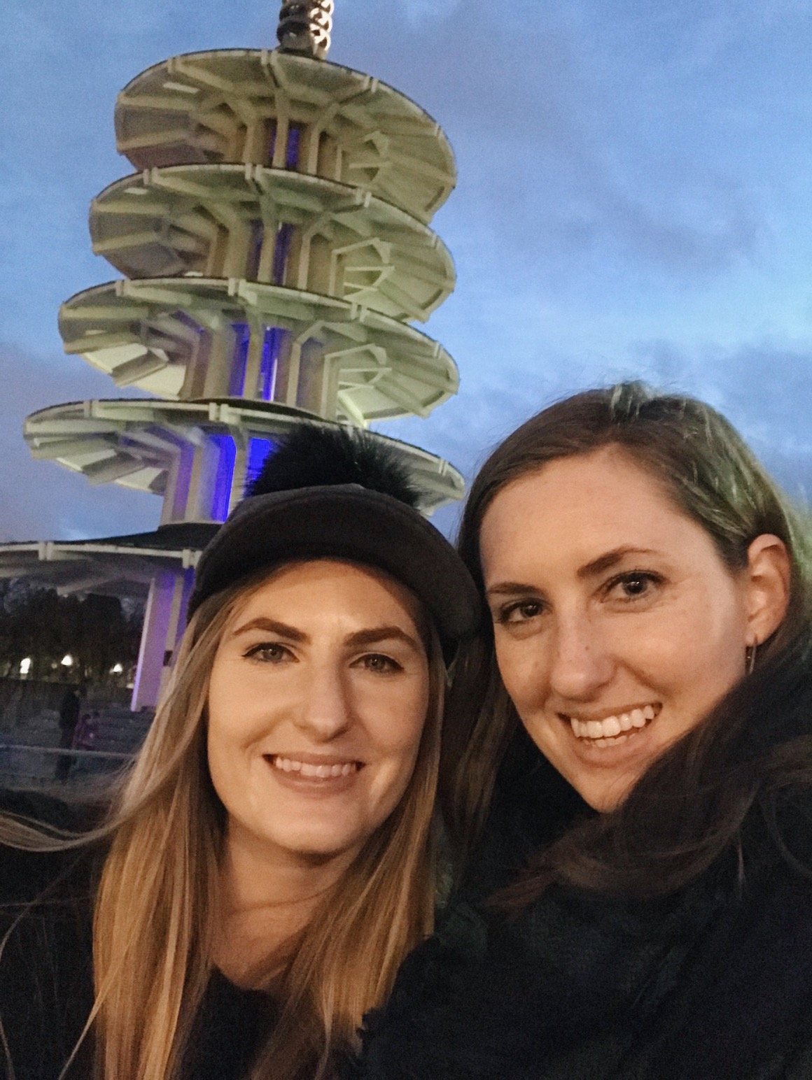 We love how the Peace Pagoda lights up at night!