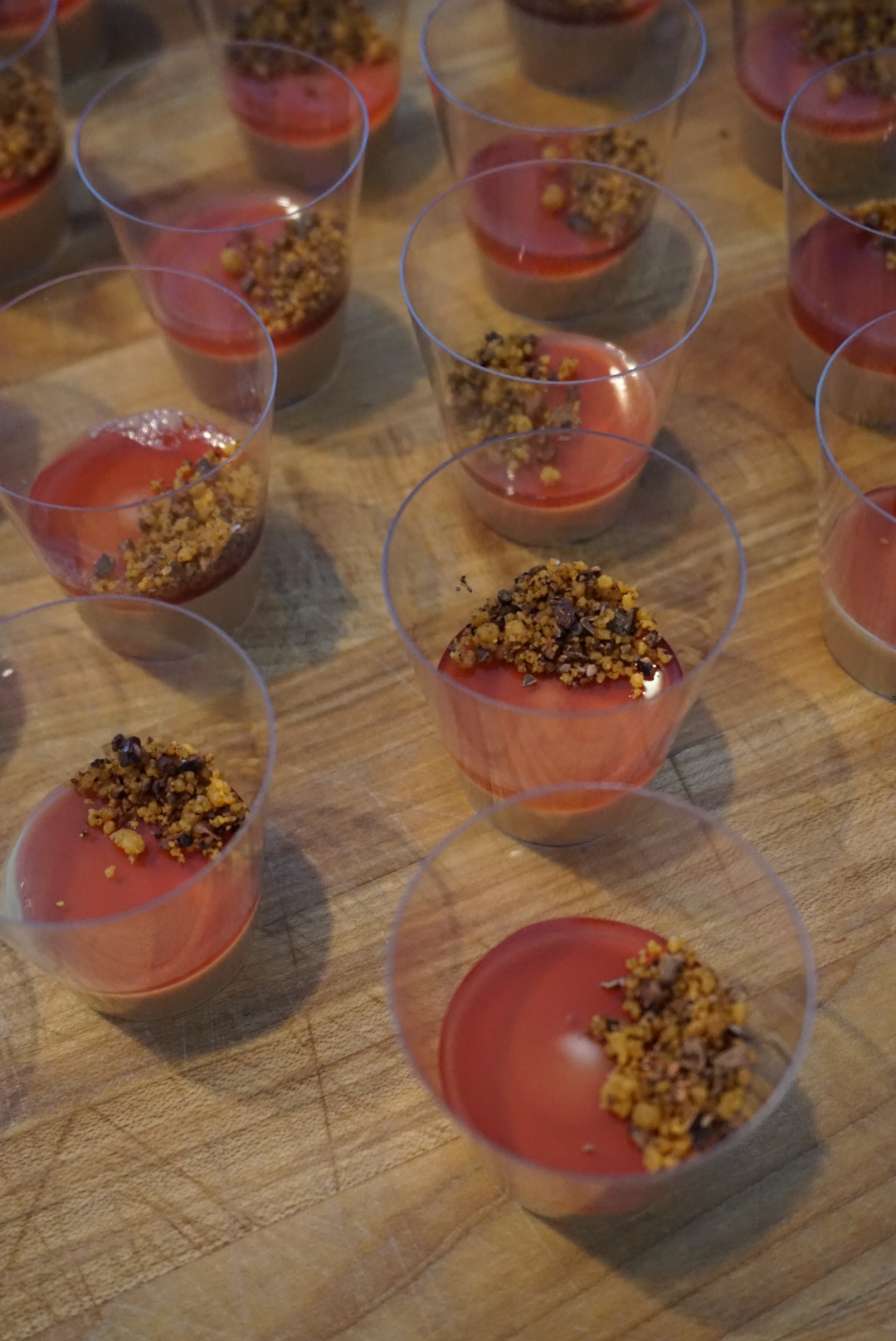 Hudson Valley's brown butter crumble & strawberry foie gras