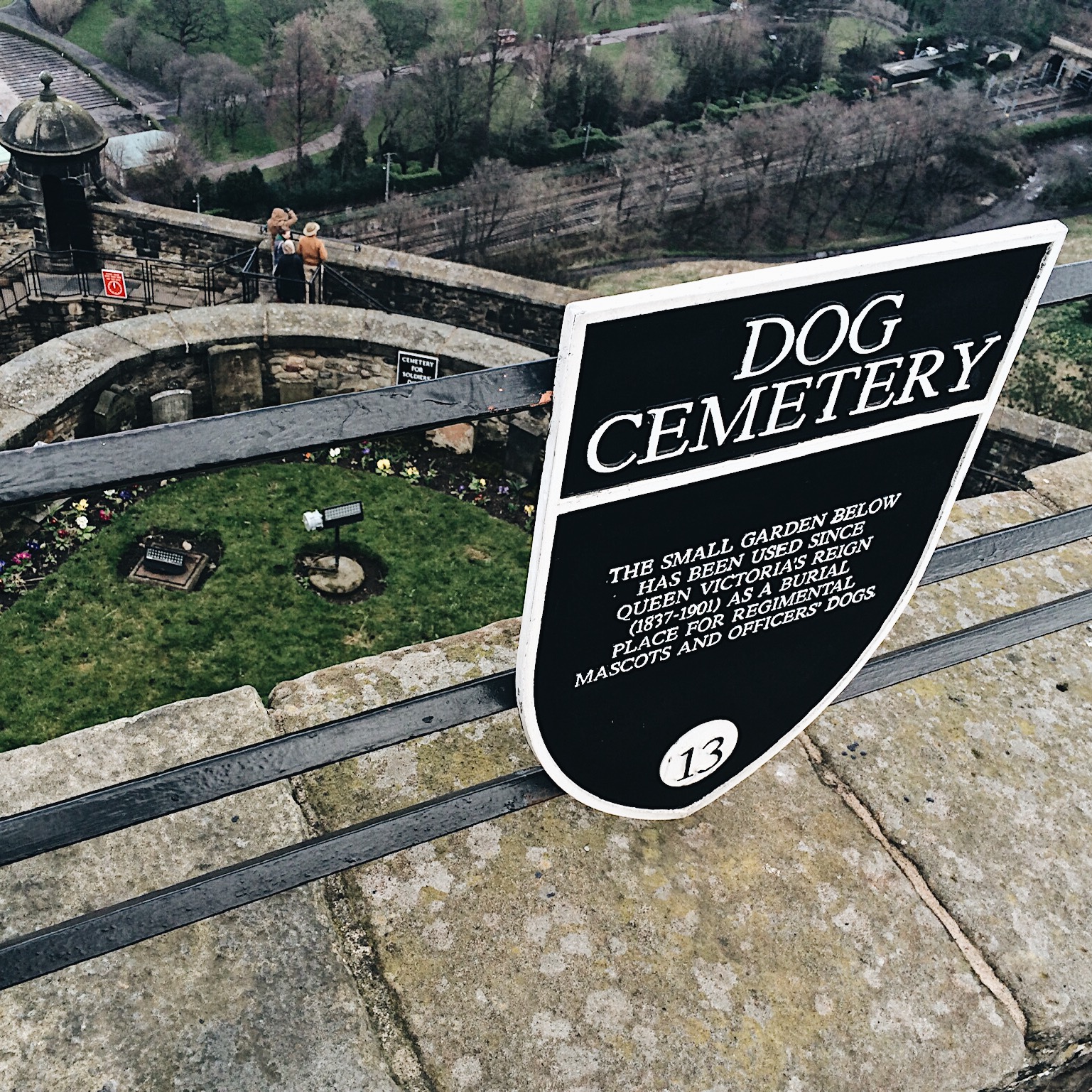 Dog cemetery found within the castle walls